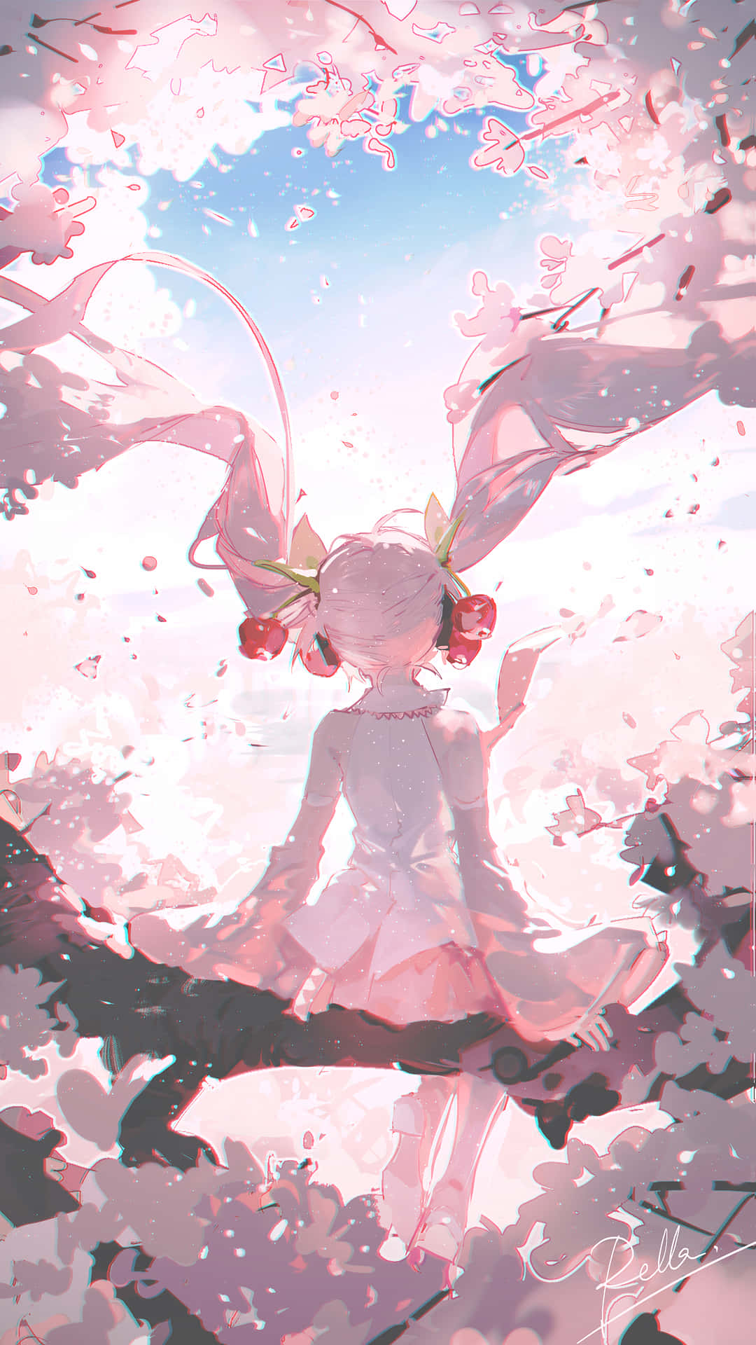 Sakura Miku keväällä Taustakuvat