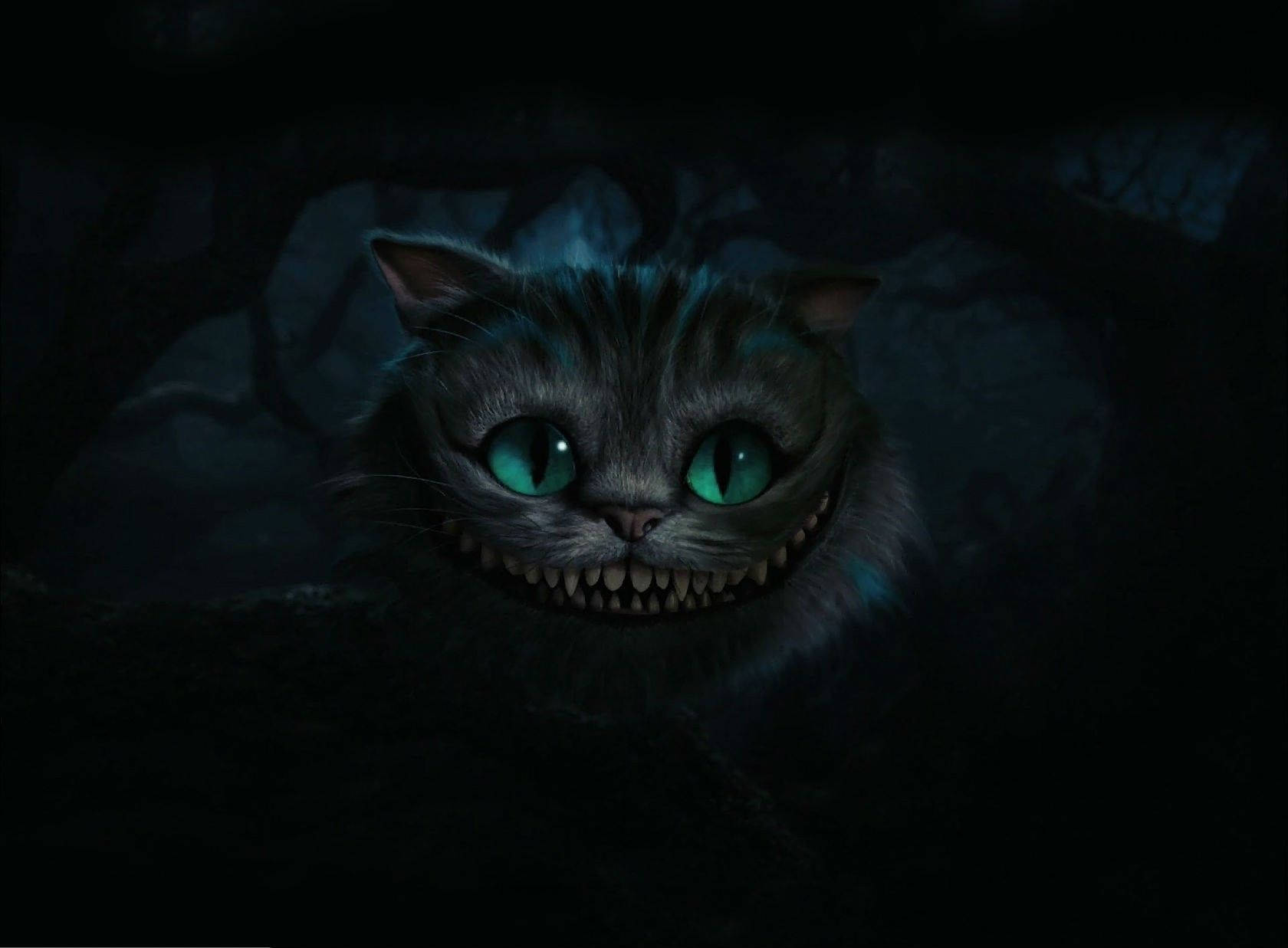 Salaperäinen Cheshire-kissa Liisa Ihmemaassa Taustakuvat