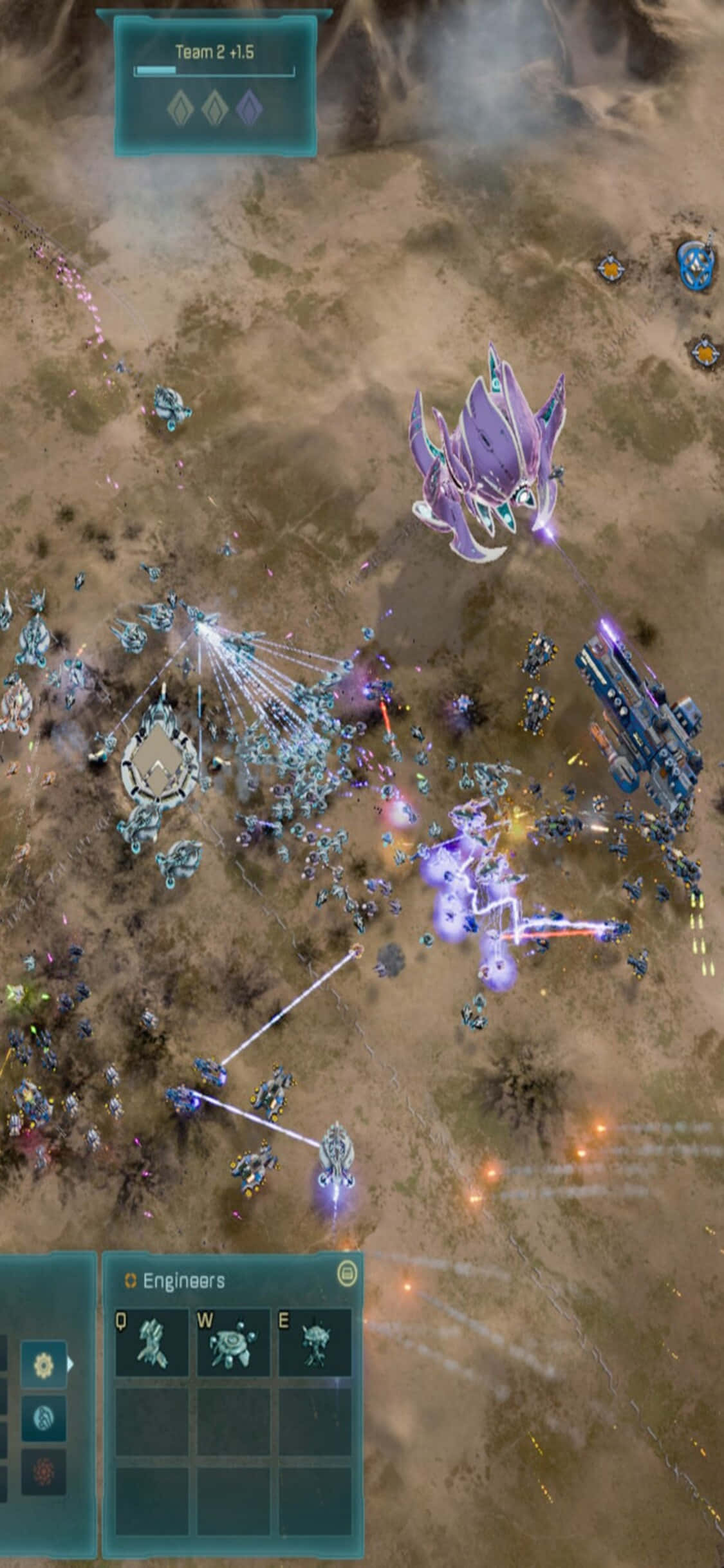 Salaperäiset valonsäteet Ashes of the Singularity -pelin maailmassa Taustakuvat