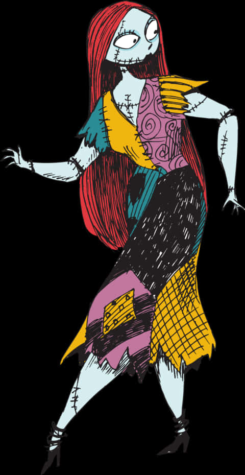 Sally Nightmare Before Christmas -kuvitus Taustakuvat