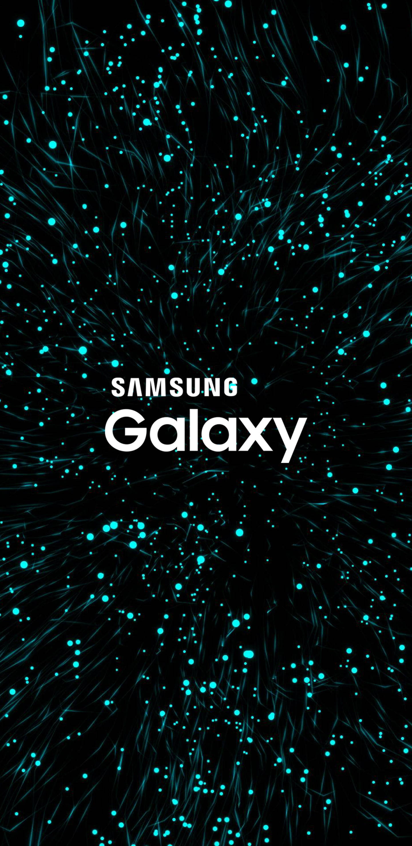 Samsung Galaxy abstrakti teal-valot Taustakuvat