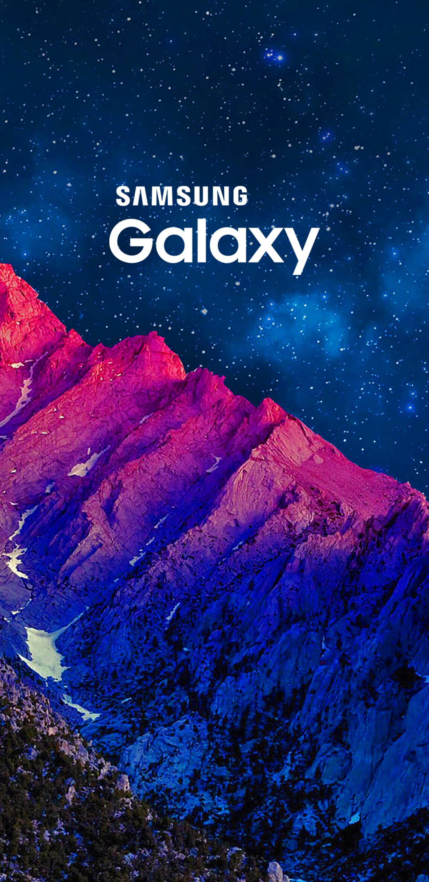 Samsung Galaxy J6 Valaisee Hämärän Vuorenhuiput Taustakuvat