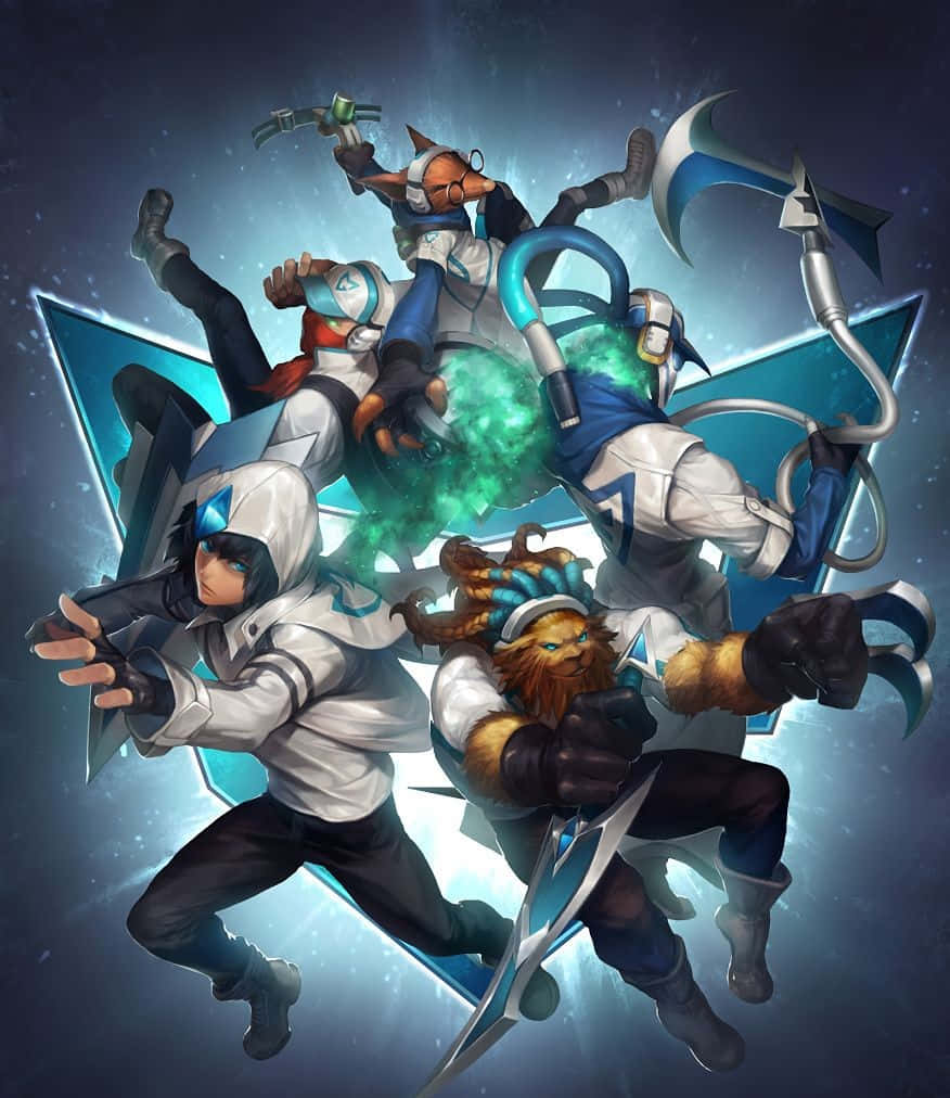 Samsung Galaxy White Pixel 3 XL League of Legends -taustakuva Taustakuvat