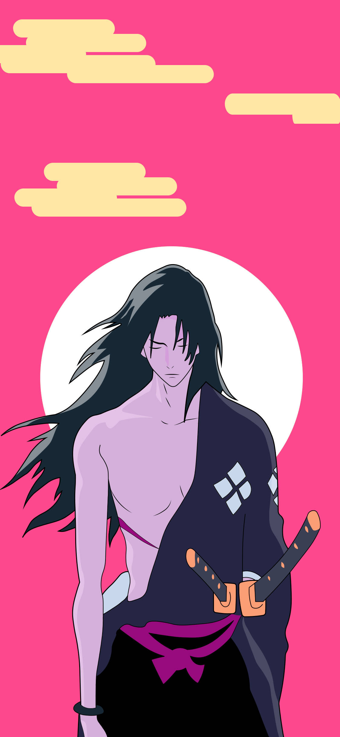 Samurai Champloo Jin Pinkki Taivas Taustakuvat