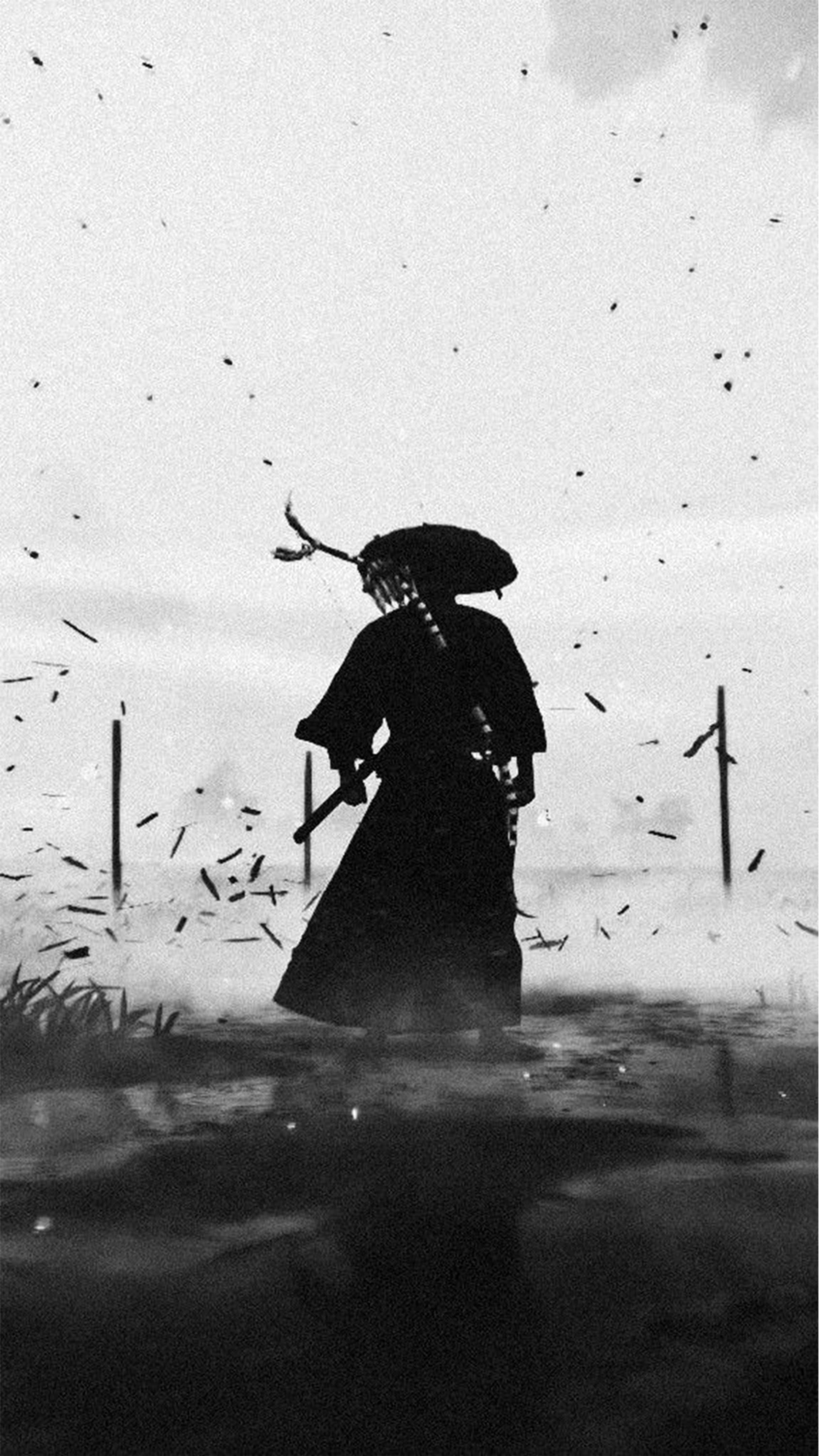 Samurai selkä Taustakuvat