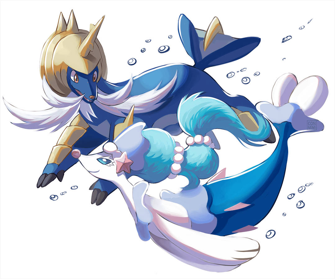 Samurott ja Primarina Taustakuvat