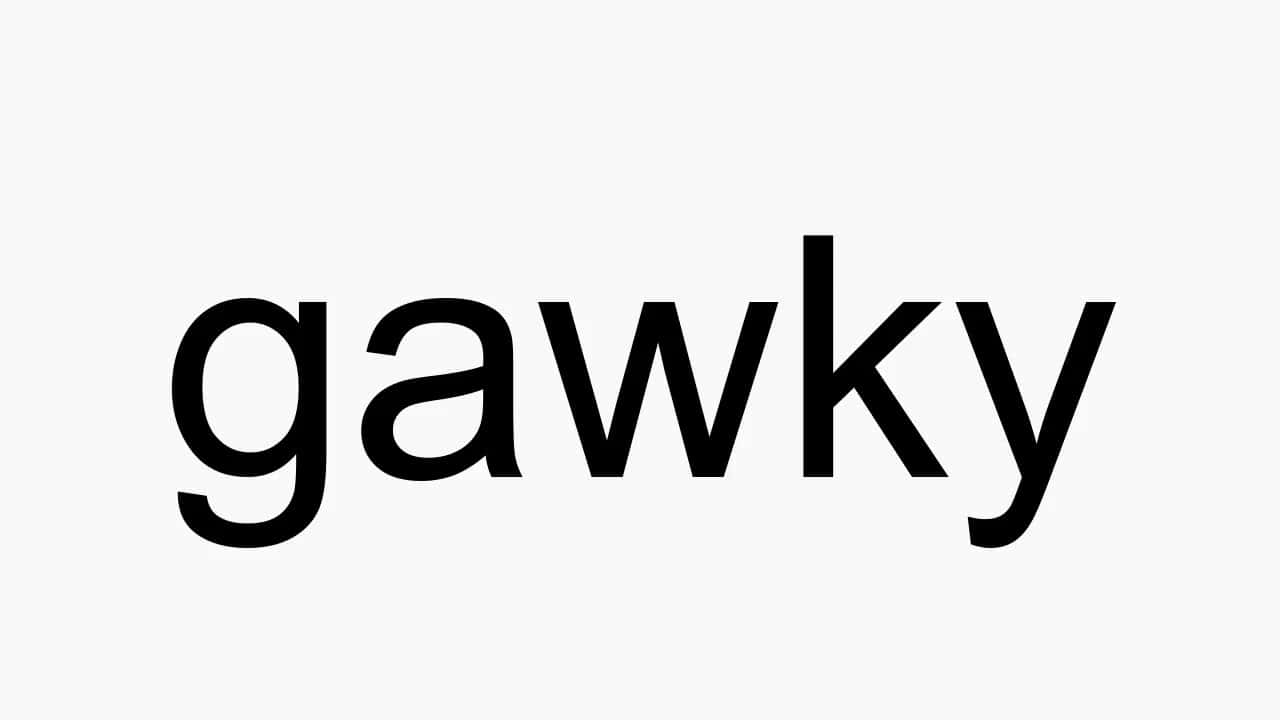Sana gawky mustavalkoisena Taustakuvat