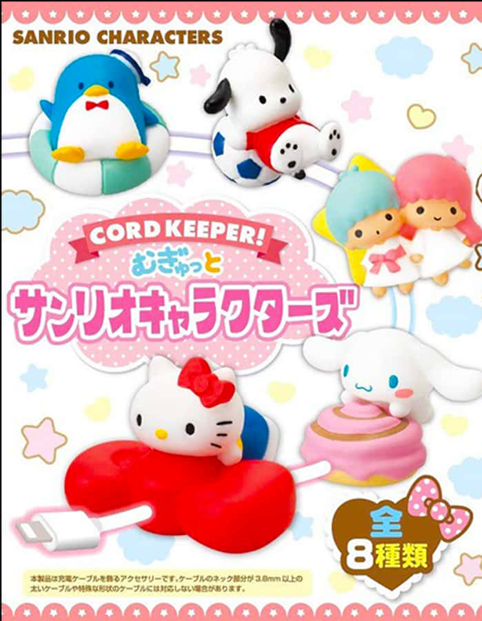 Sanrio-hahmojen johtojen pidikkeet Taustakuvat