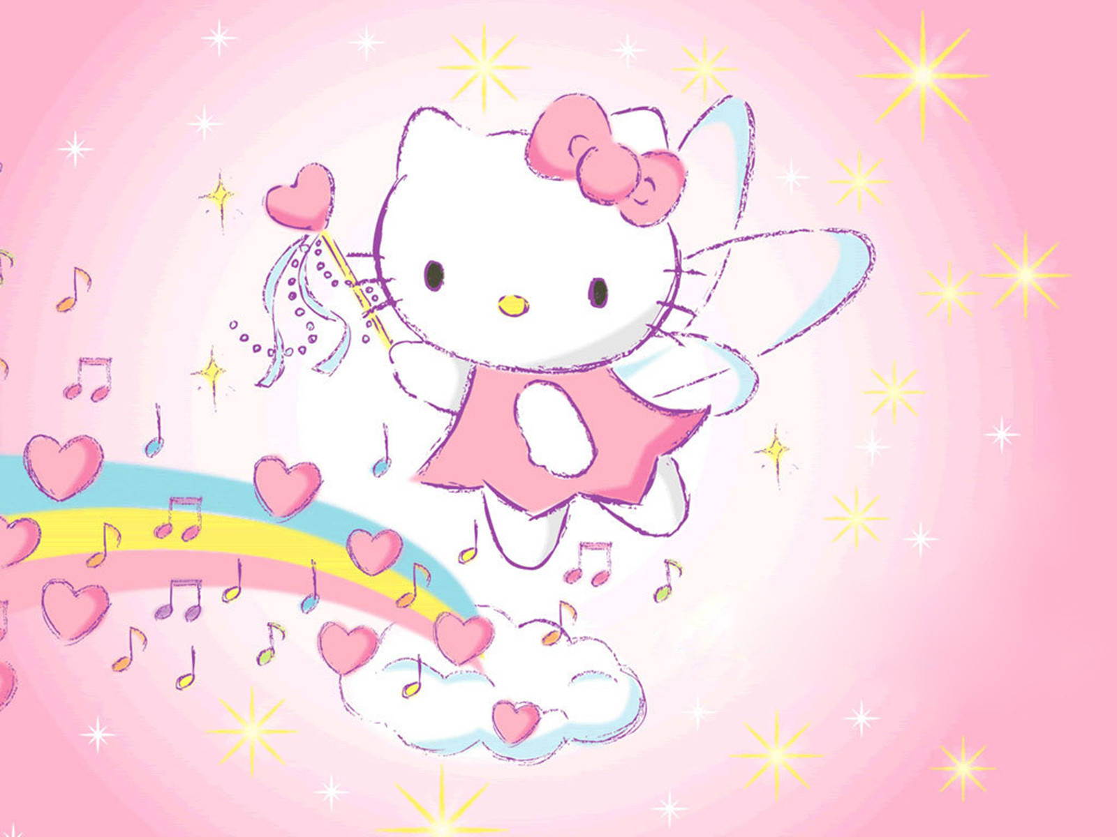 Sanrio Työpöytä Hello Kitty Musiikkikeiju Taustakuvat