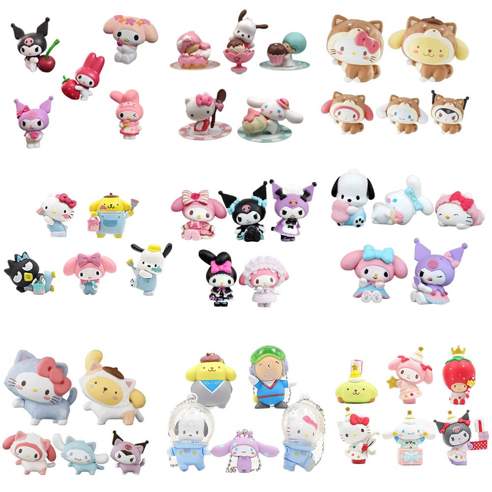 Sanrio-työpöytä kaikki leluhahmot Taustakuvat