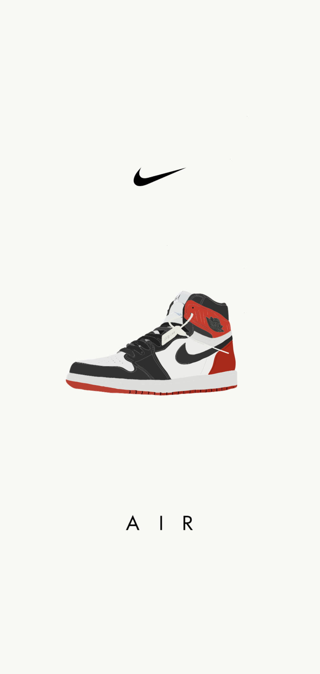 Sarjakuva Nike Air -kengät Taustakuvat