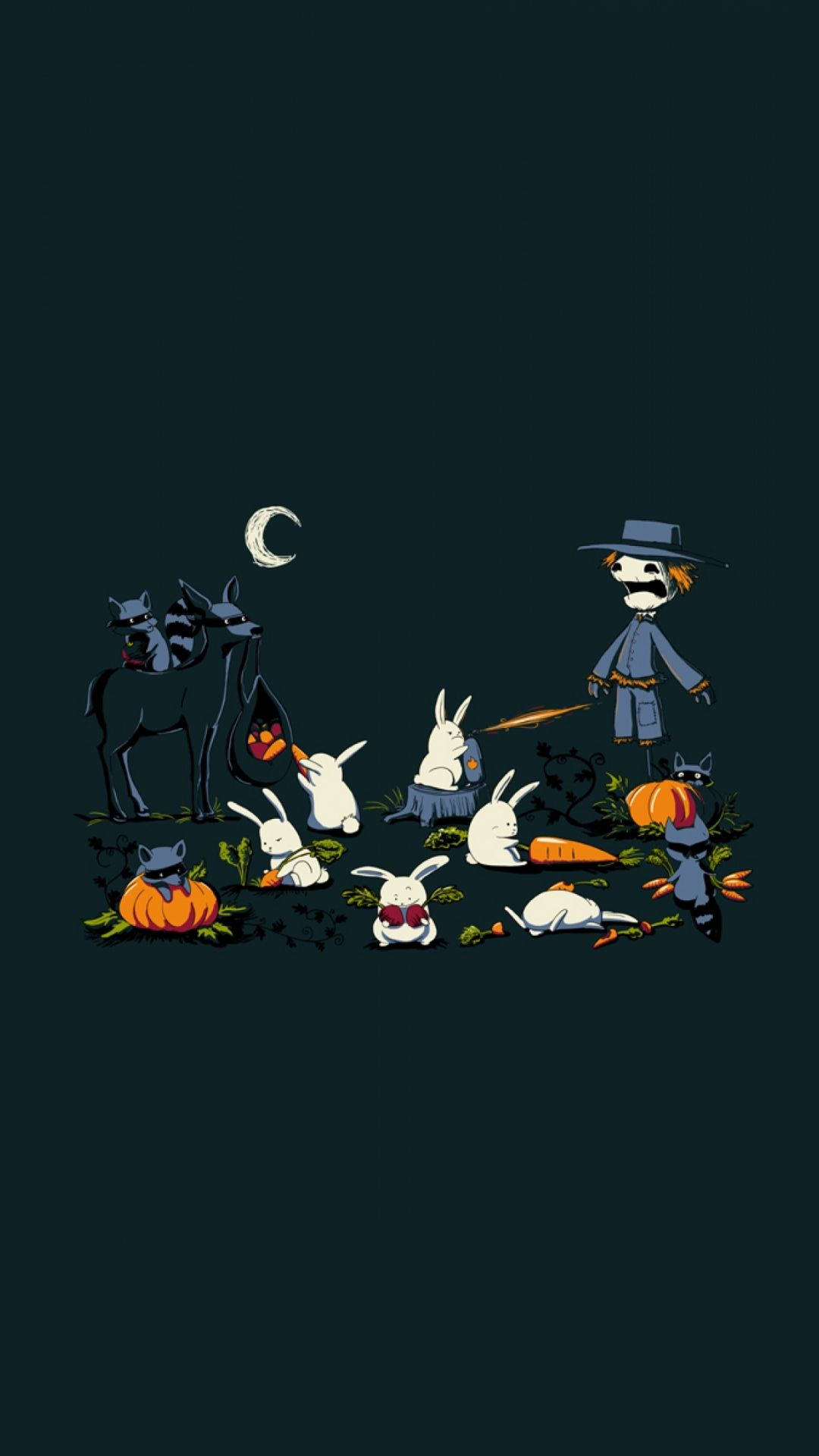 Sarjakuvamainen Halloween-linnunpelätin Taustakuvat