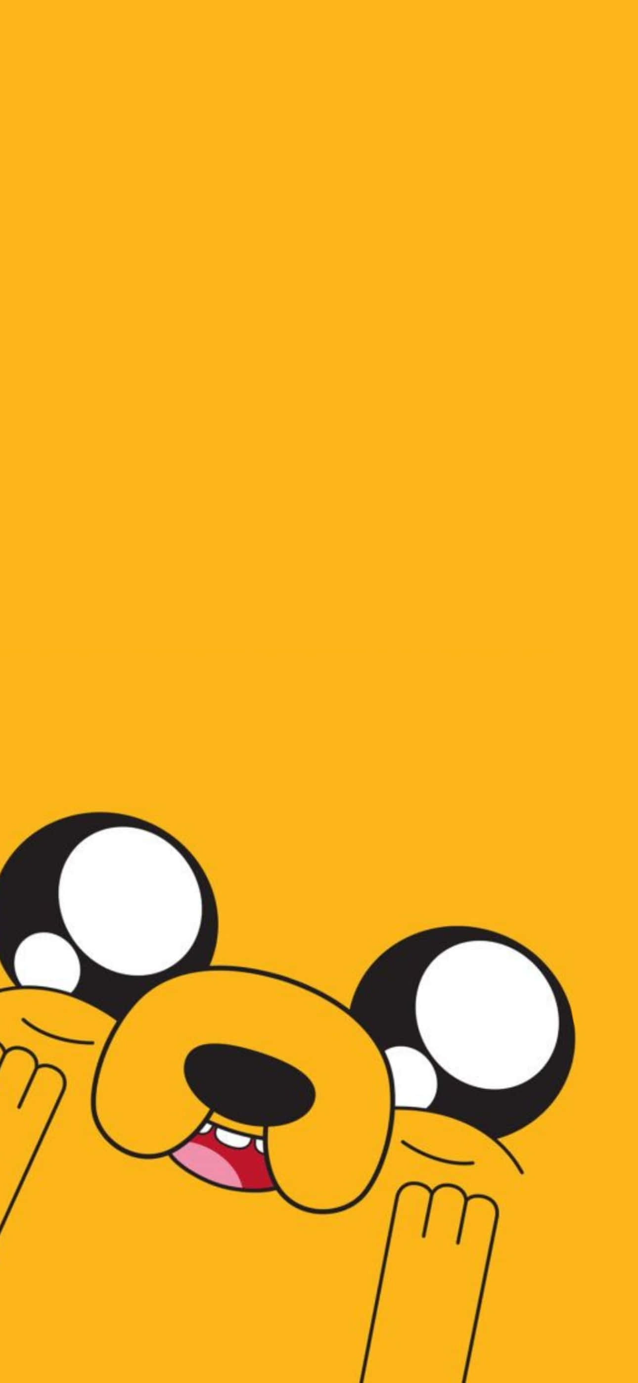 Sarjakuvamainen Jake-koira esteettinen iPhone Taustakuvat