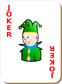 Sarjakuvamainen Jokerikortti Taustakuvat