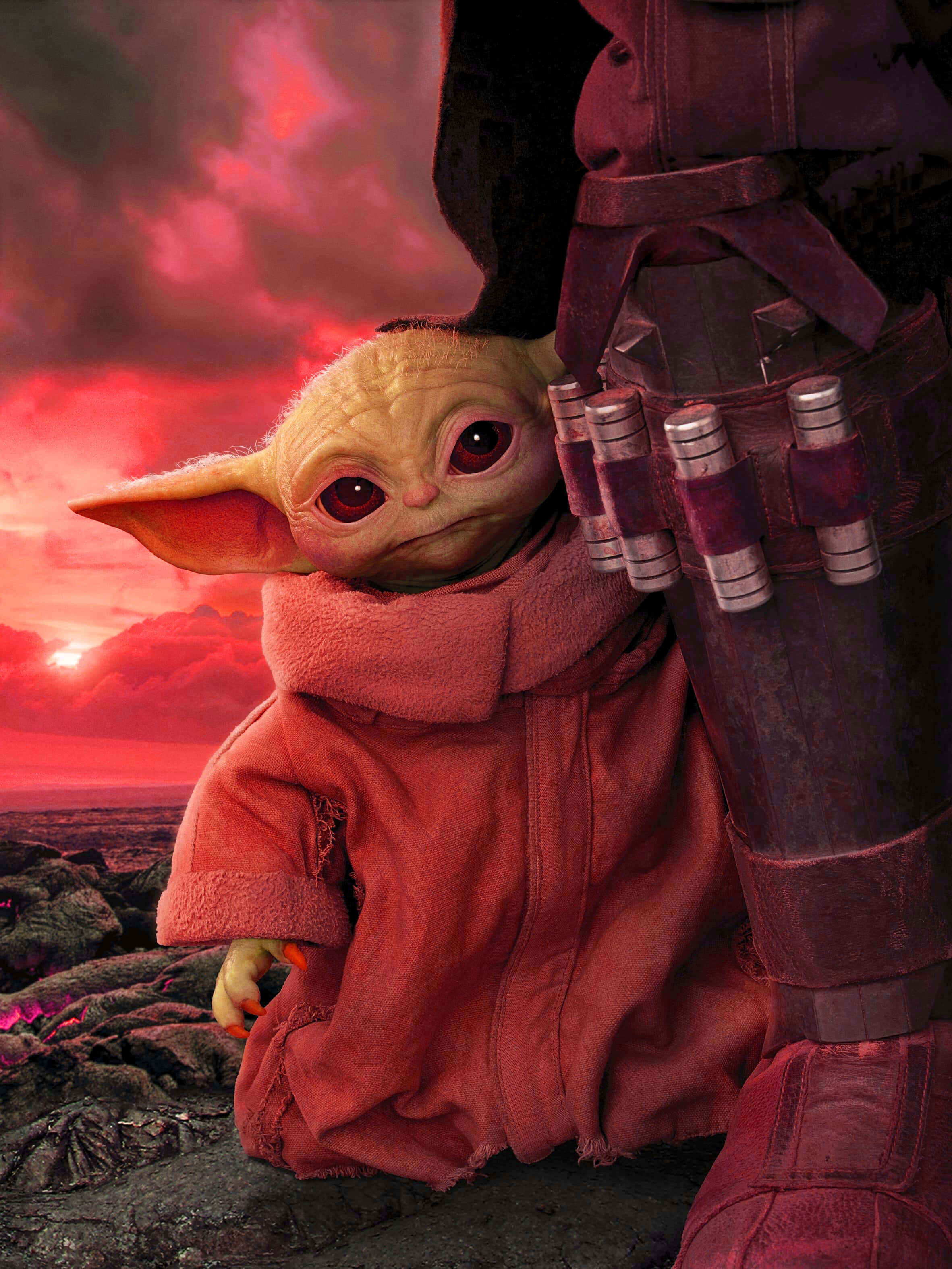 Sarjakuvamainen Yoda kaikessa loistossaan! Taustakuvat