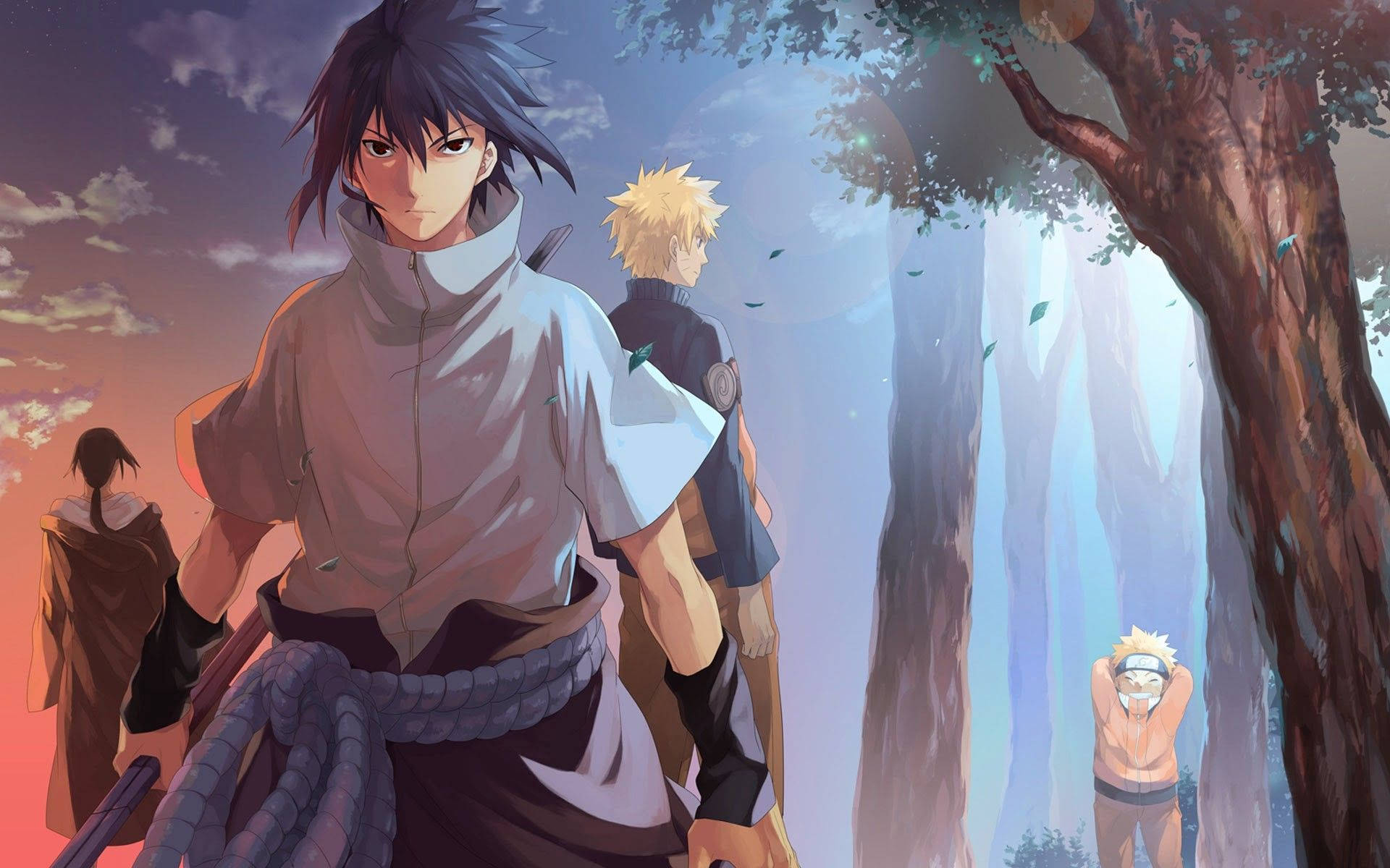 1920x1200 Sasuke ja Itachi -taustakuva HD