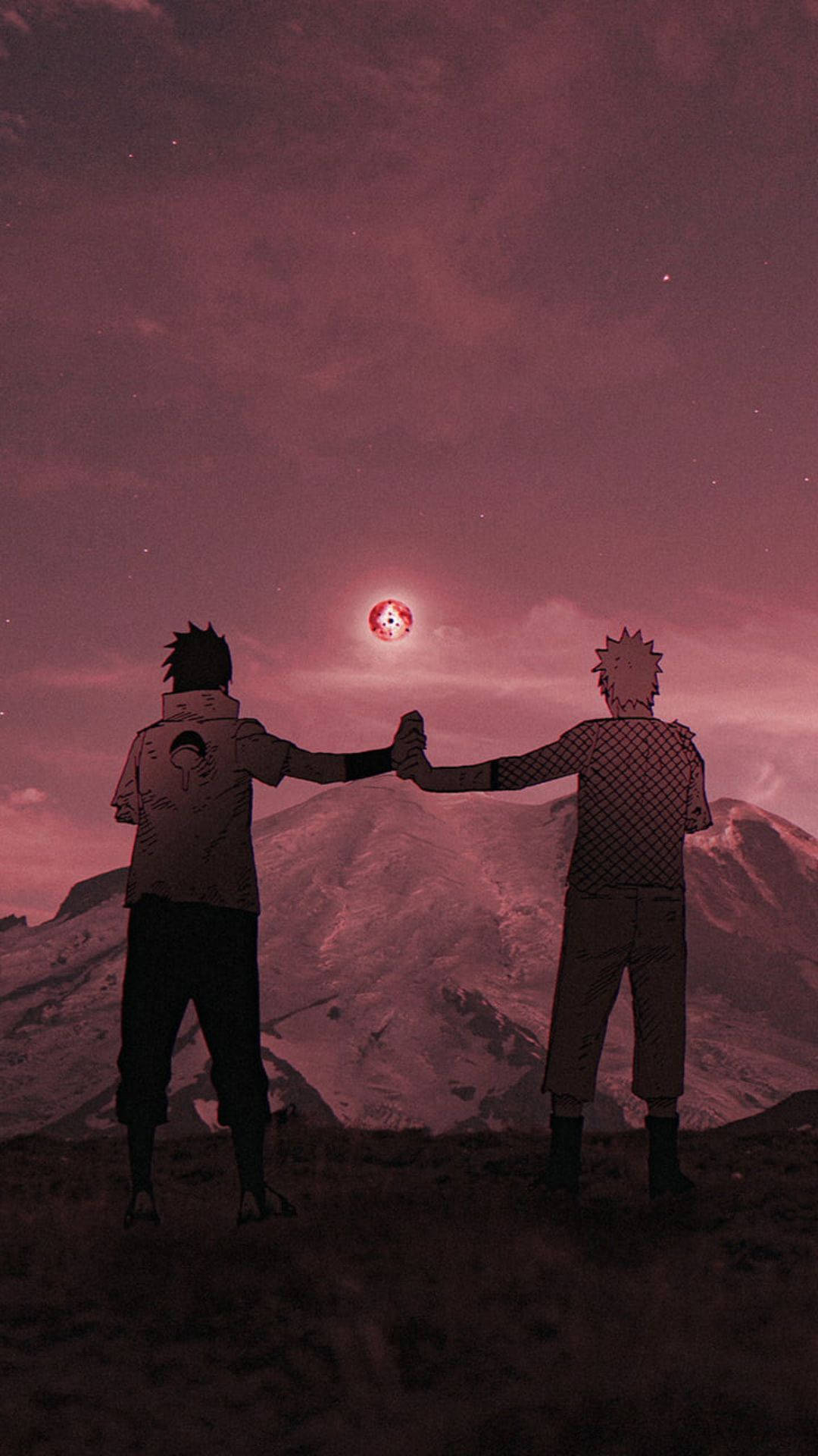 Sasuke ja Naruto iPhone Anime Takakuva Taustakuvat