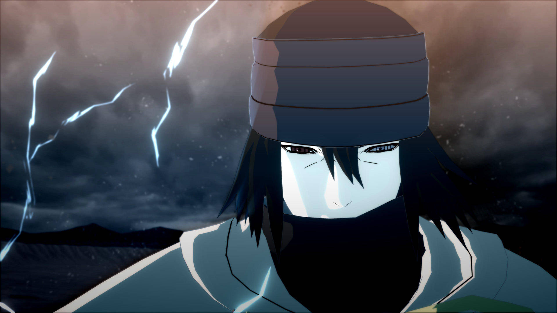 Taustakuva Sasukesta kuvakaappauksena elokuvasta The Last: Naruto The Movie.