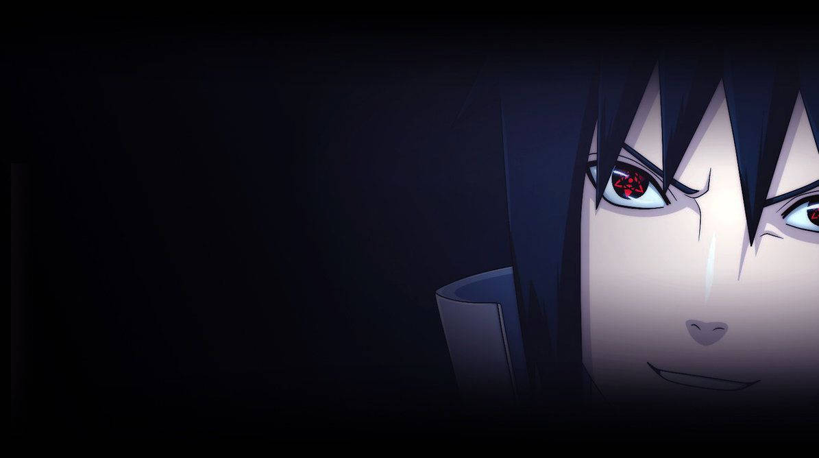 Sasuke Uchiha lähikuva taustakuva täynnä vihaa