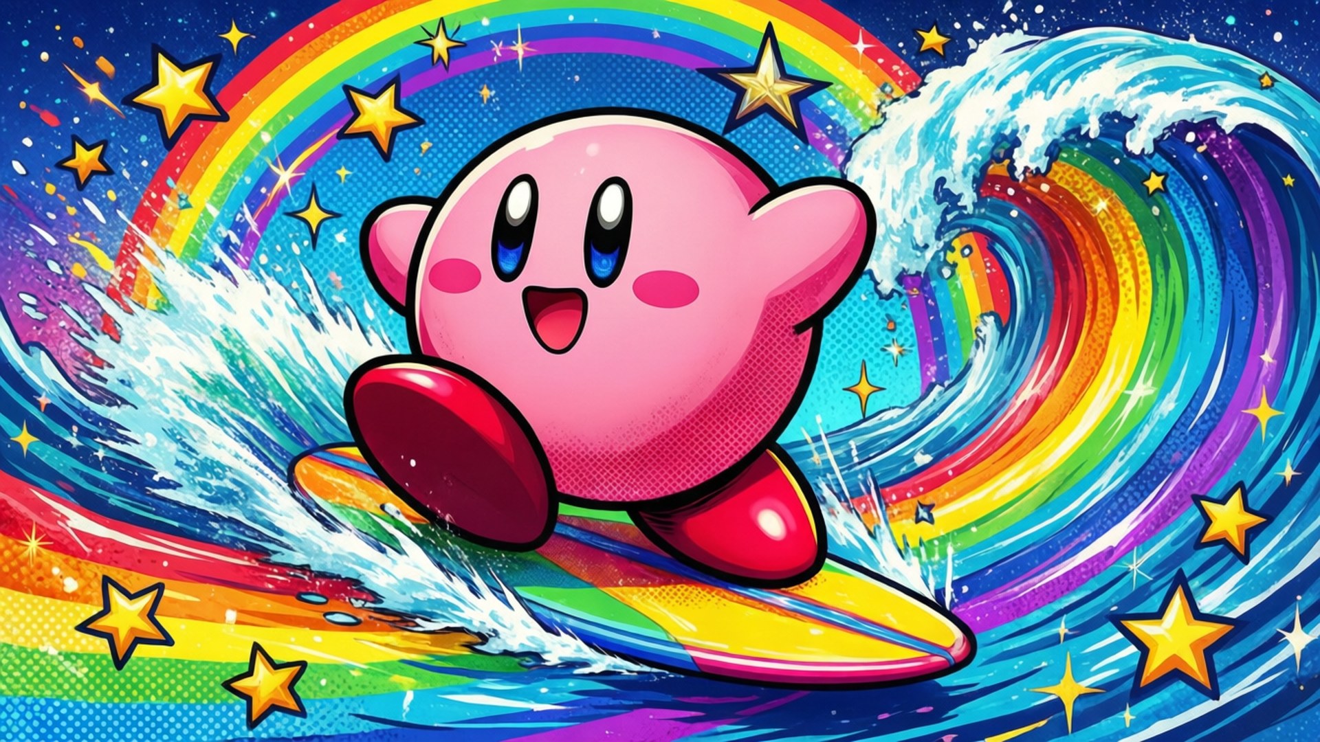 Sateenkaarisurffaaja Kirby Taustakuvat