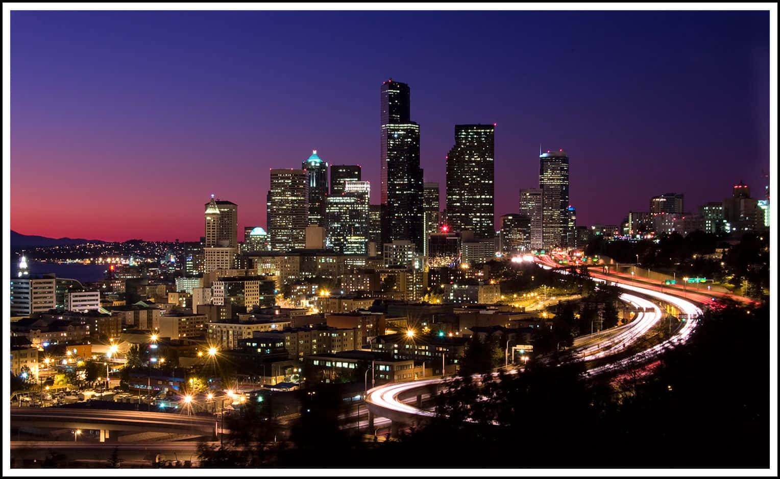 Seattle HD Tumma Purppura Taustakuvat