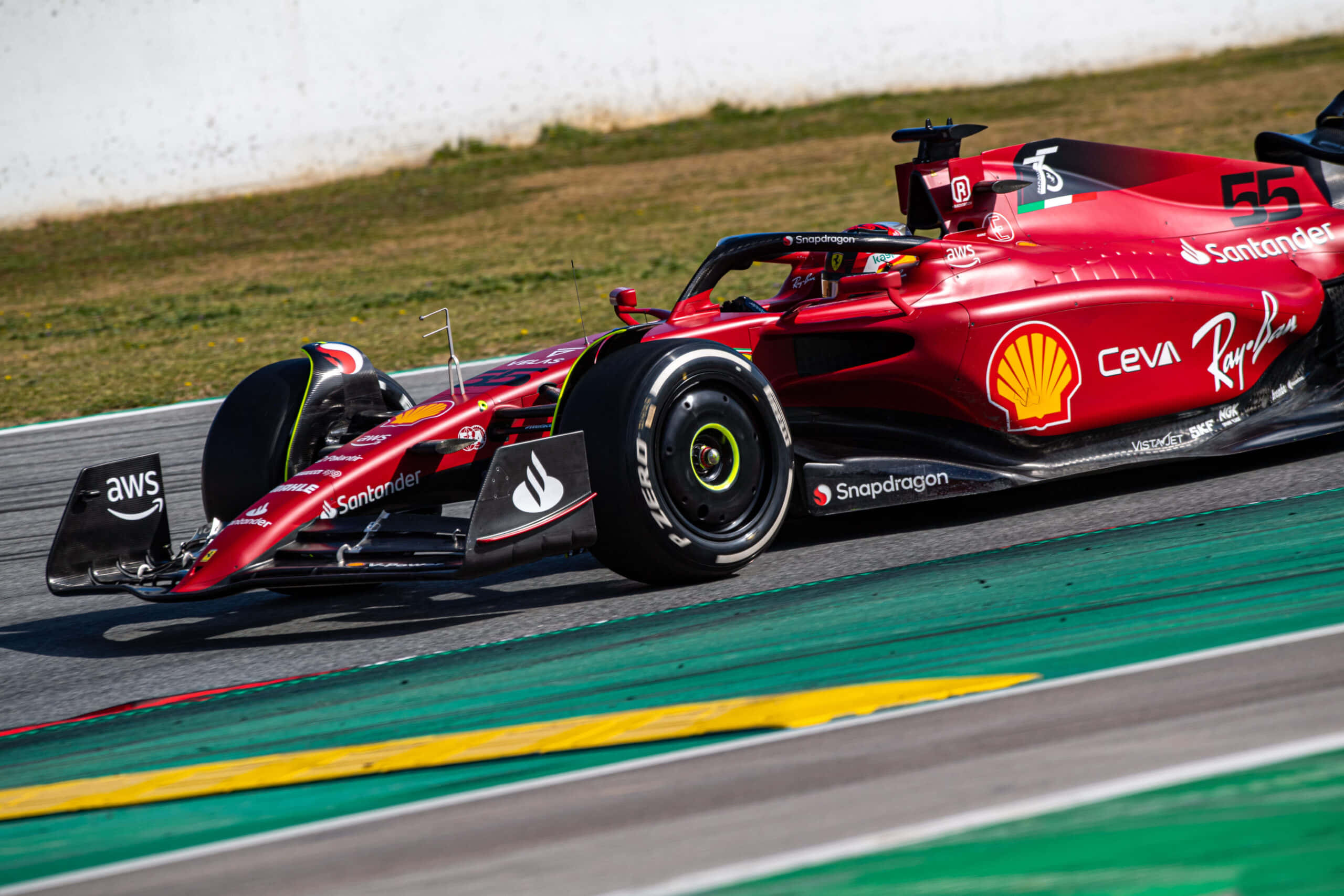 Sebastian Vettel voitonjuhlissa Monacon GP:ssä 2017 Taustakuvat