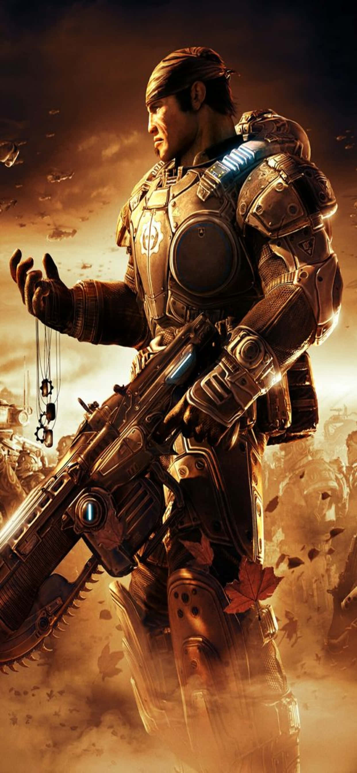 Seepia Marcus iPhone XS Max Gears Of War 5 -Tausta Taustakuvat