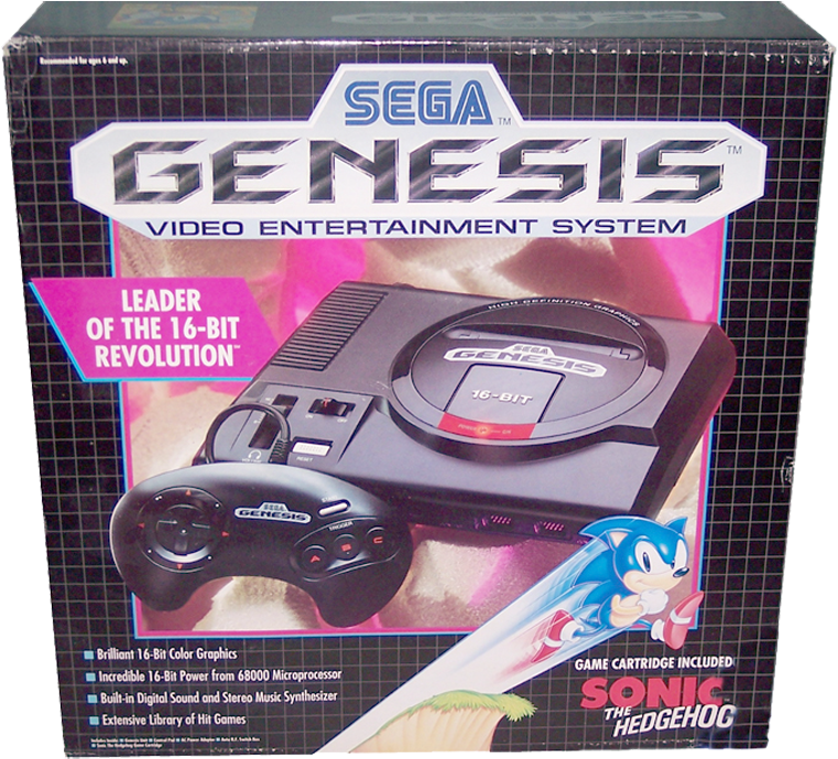 Sega Genesis -konsolin laatikon kansikuva Taustakuvat