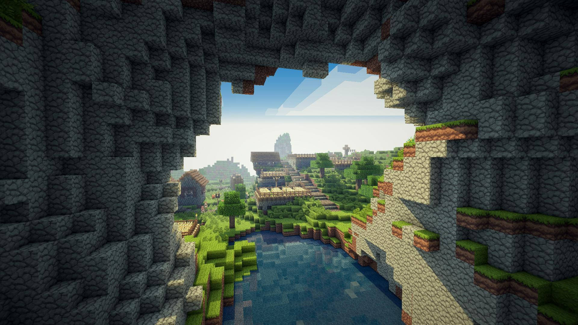 Seikkailunhaluinen löytöretki Minecraftin suurissa luolissa Taustakuvat