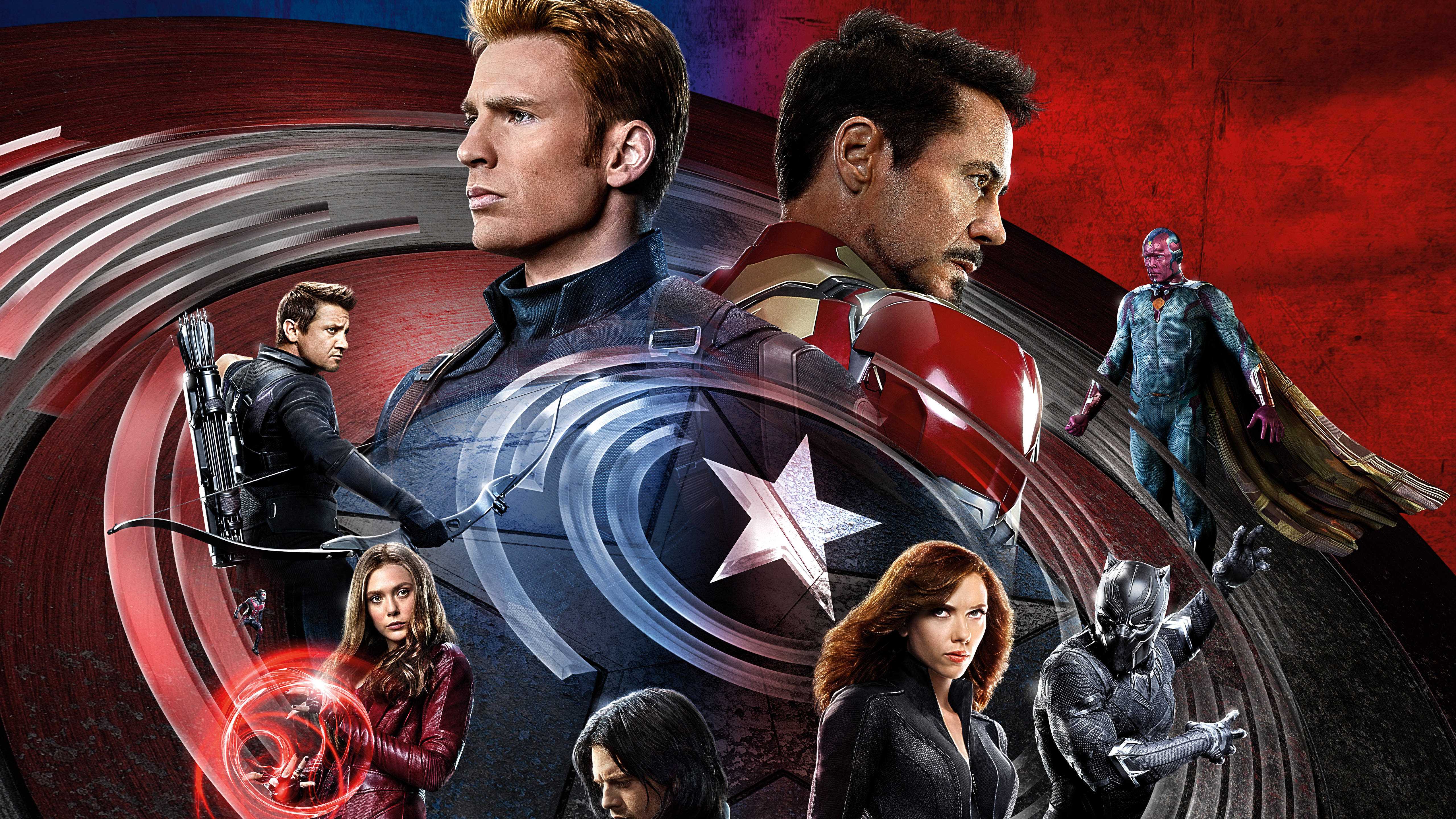 Seläkkäin-asento Captain America: Sisällissota Taustakuvat