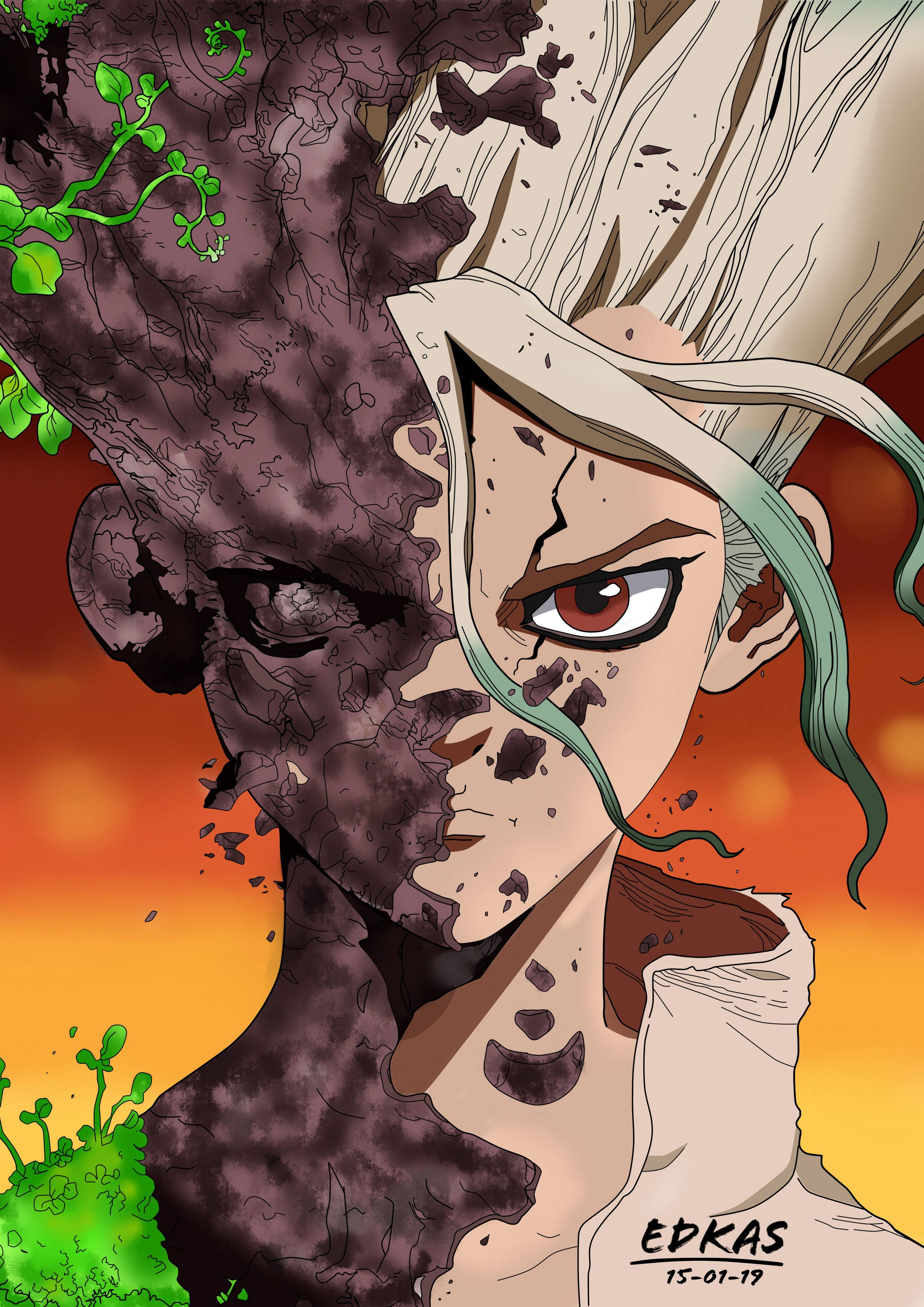 Senku Ishigami Dr Stonessa Taustakuvat