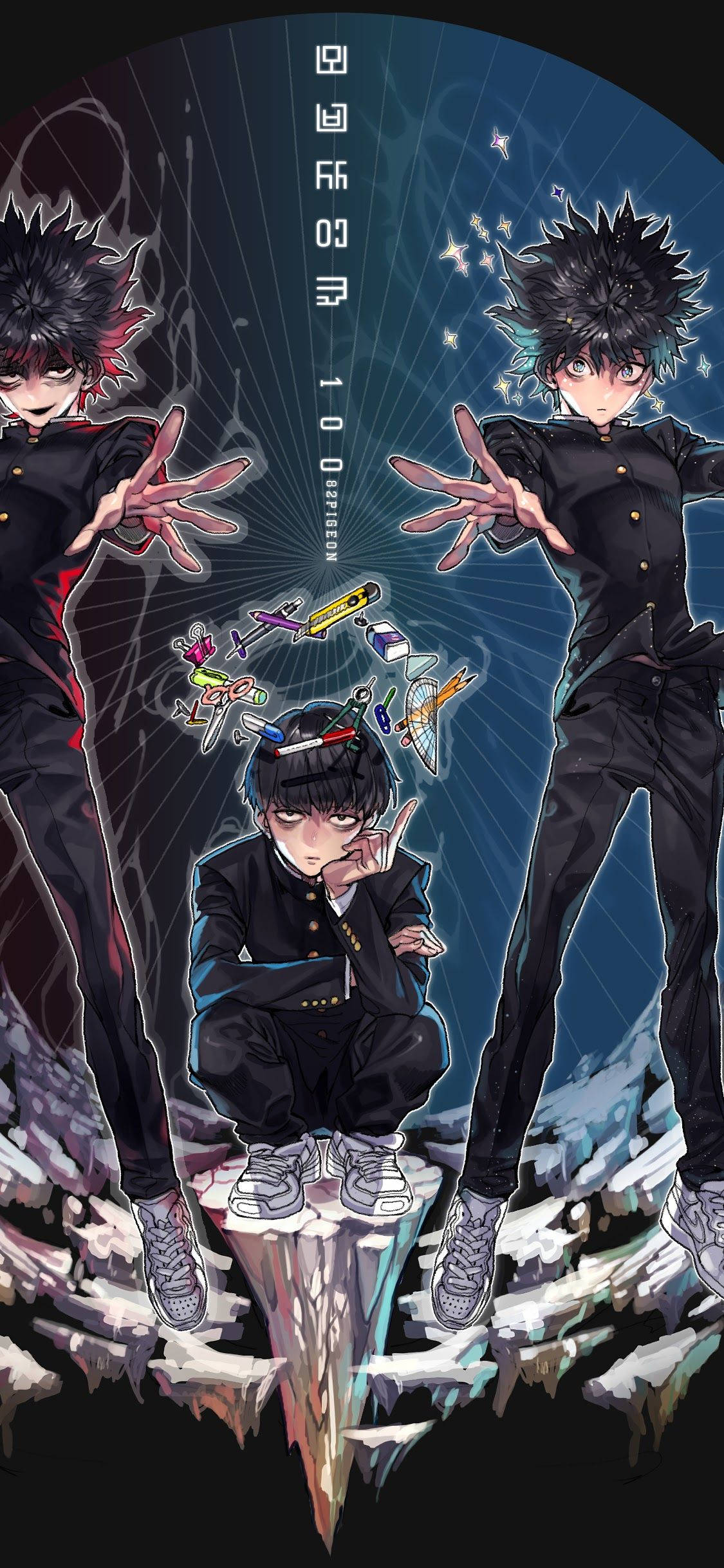 Seuraa Shigeo Kageyaman matkaa Mob Psycho 100 -sarjassa Taustakuvat