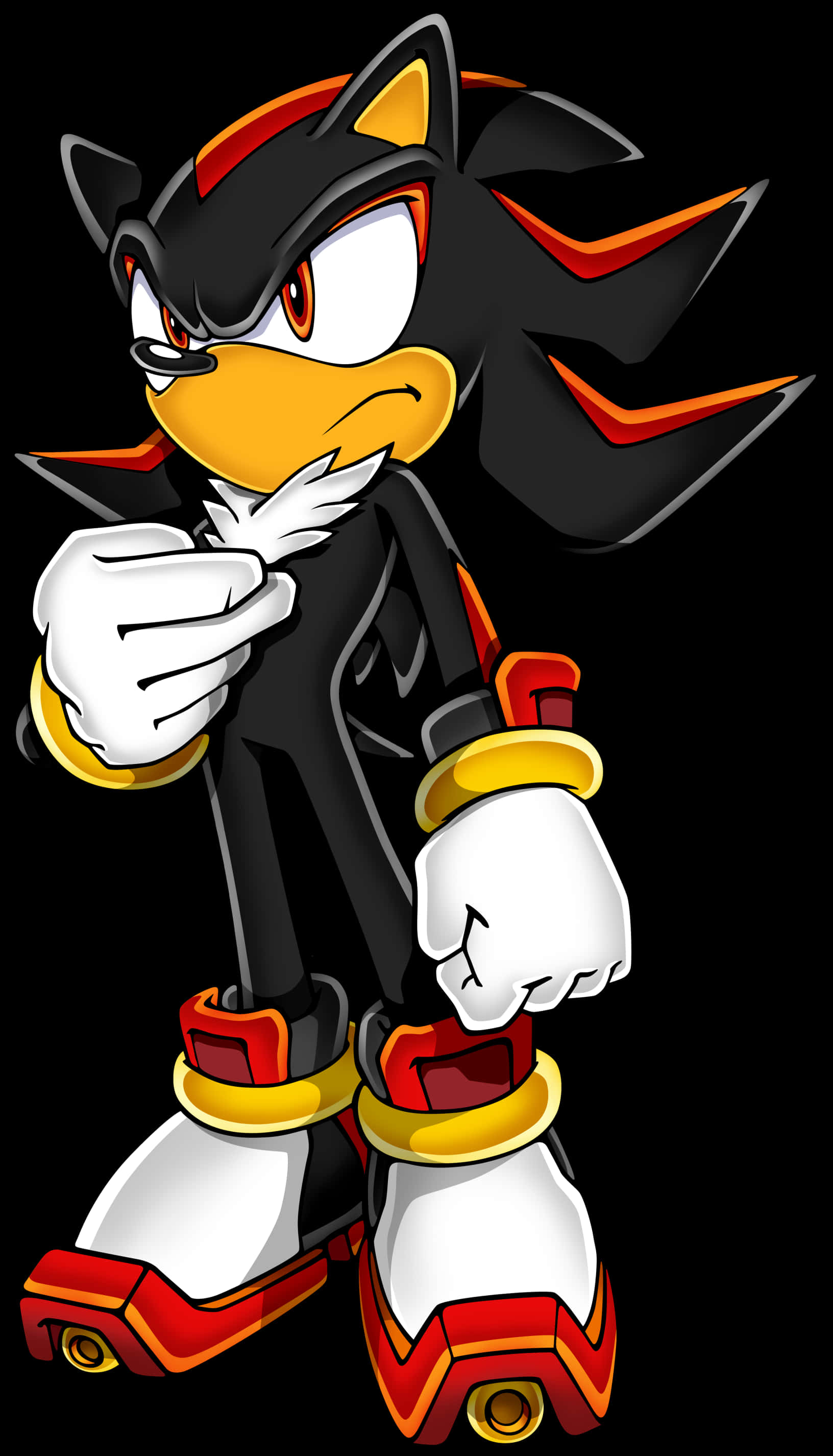 Shadow The Hedgehog seisoma-asennossa Taustakuvat