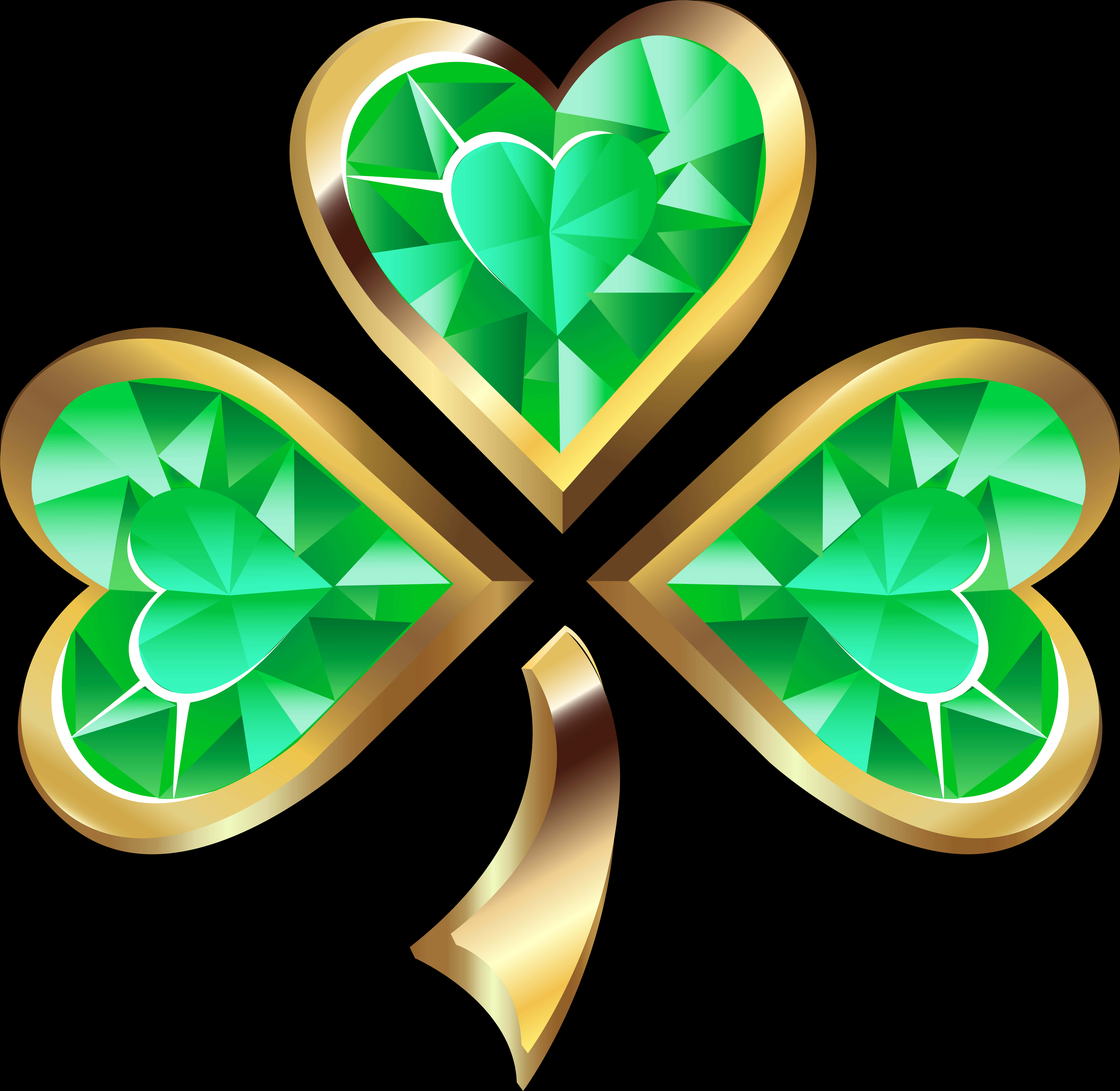 Shamrock-korukivisuunnittelu Taustakuvat