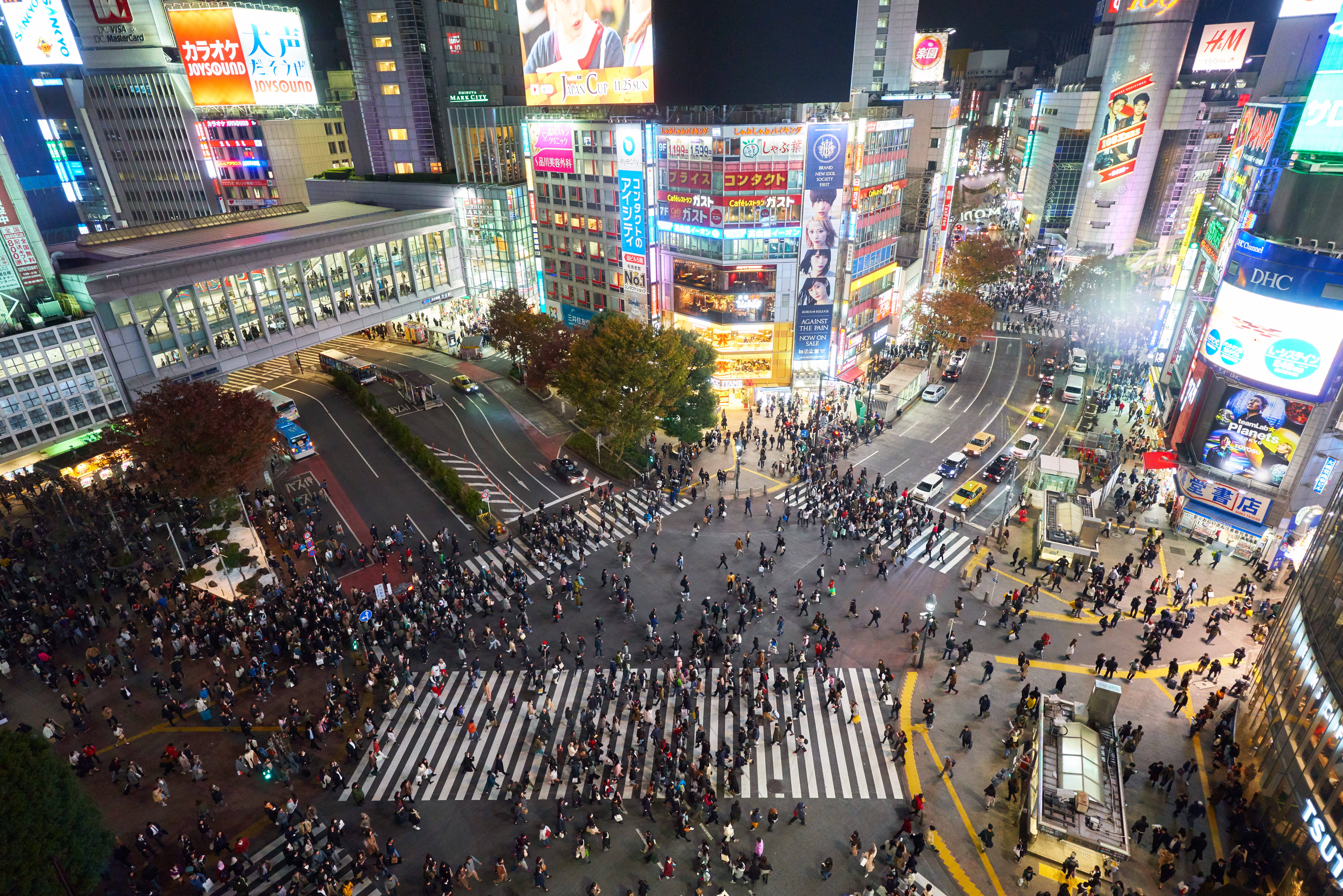 Shibuyan risteys Japani 4K Taustakuvat