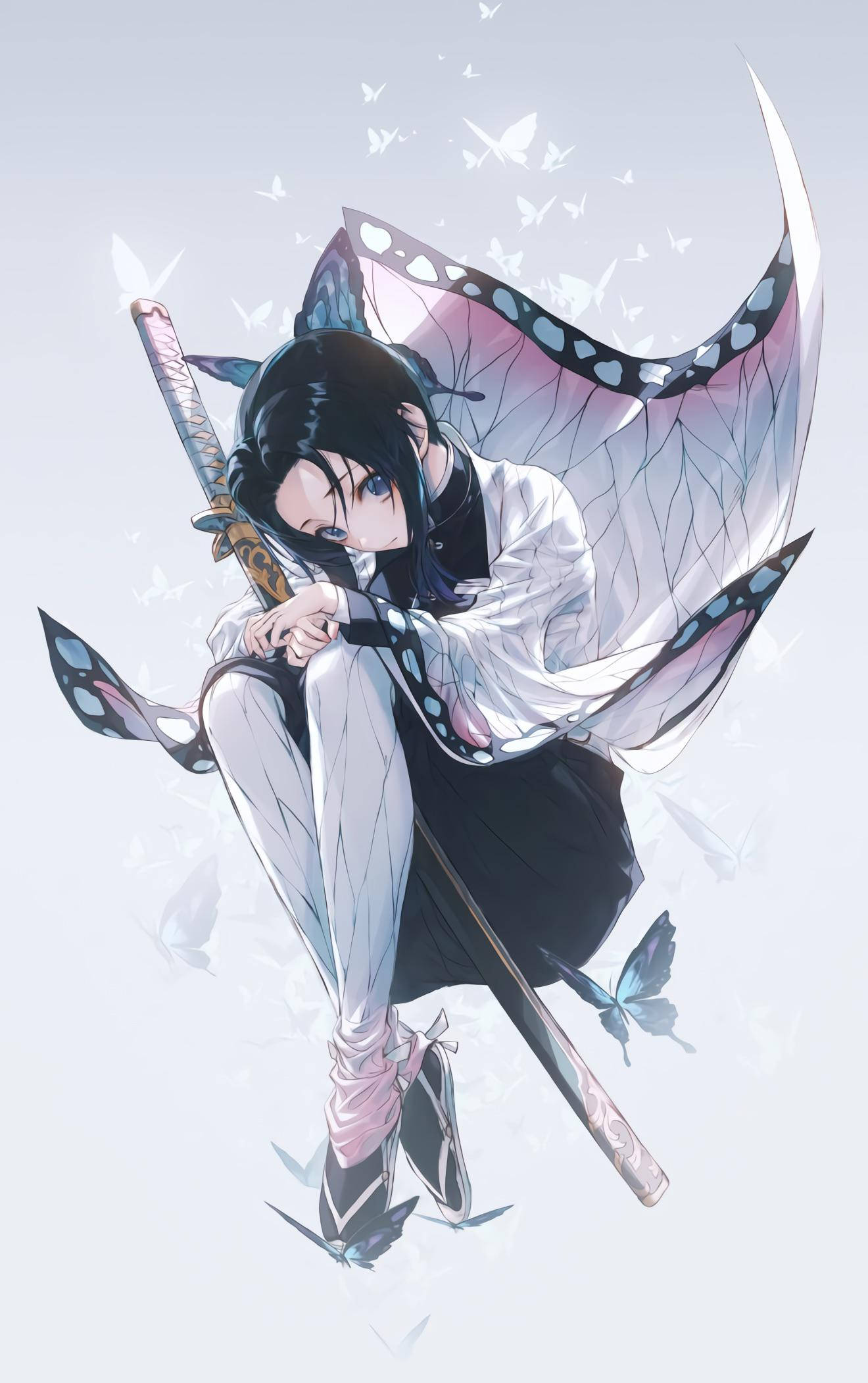 Shinobu Kocho, Demon Slayer, joka vartioi Wisteria-kartanoa Taustakuvat