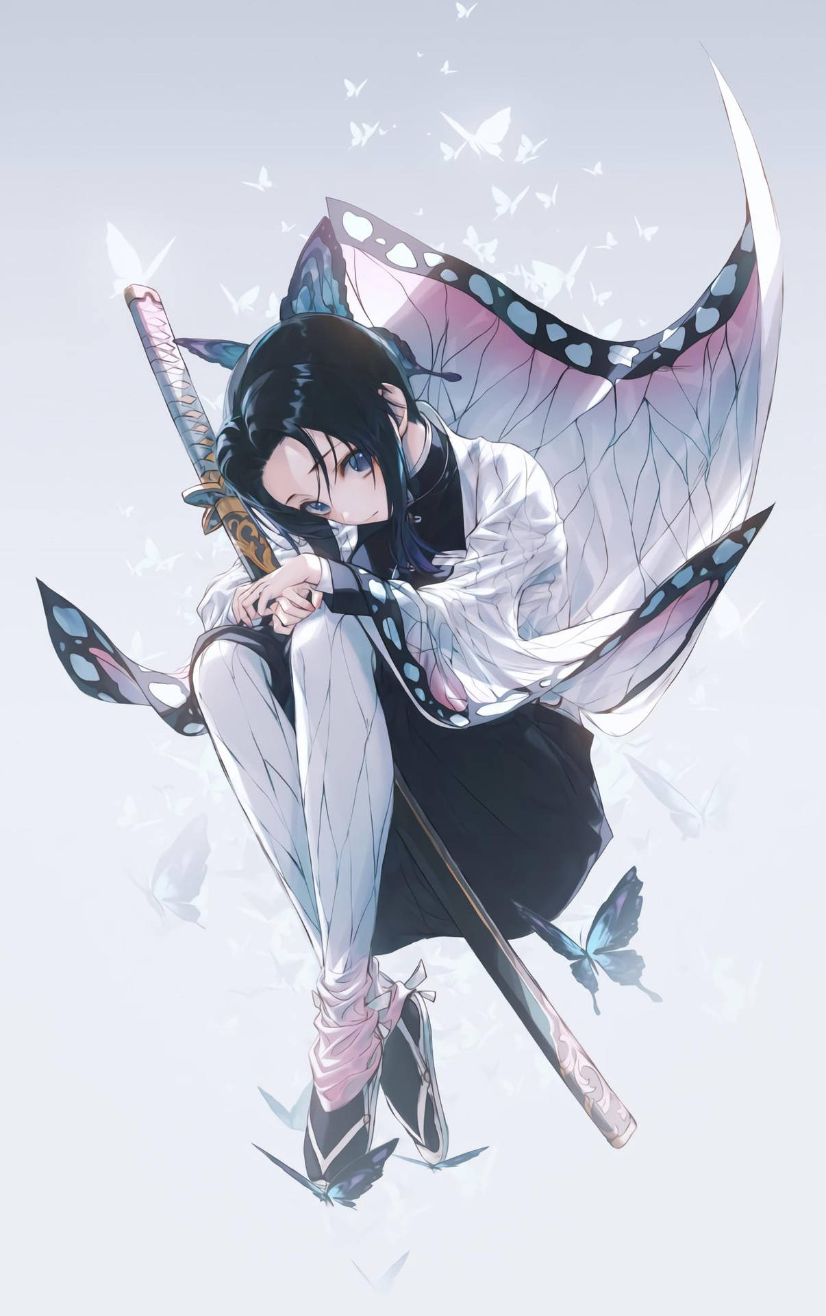 Shinobu Kocho, demonintappaja, joka vartioi Wisteria-kartanoa Taustakuvat