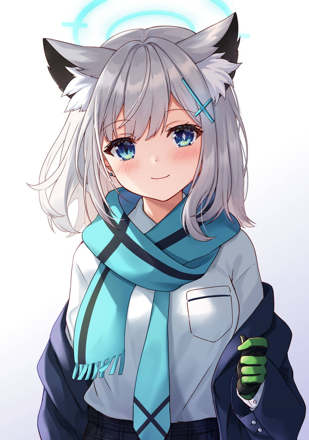 Shiroko Söpö Anime-tyttö iPhone Taustakuvat