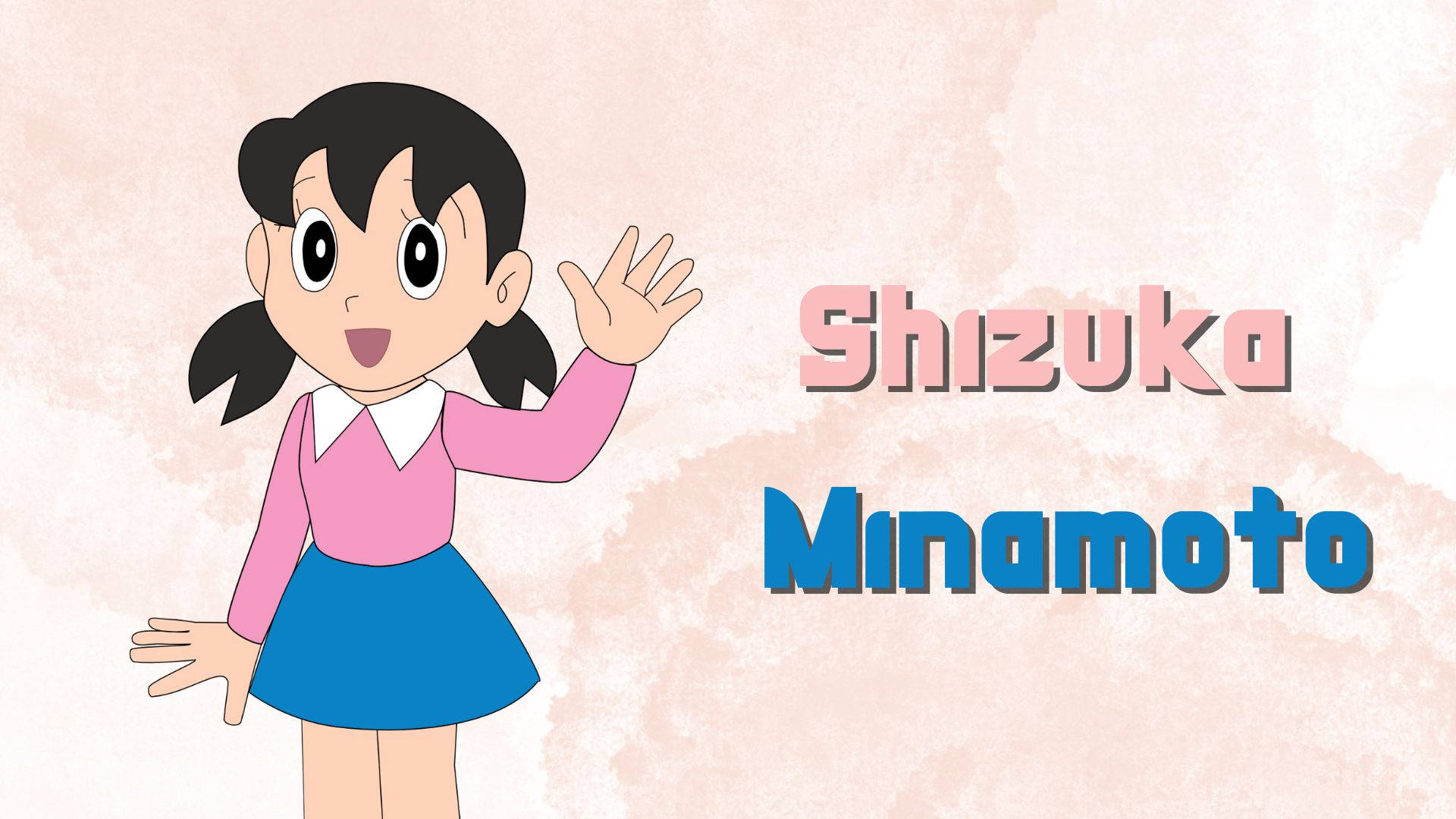 Shizuka Doraemon Pastellinpunainen Taustakuvat