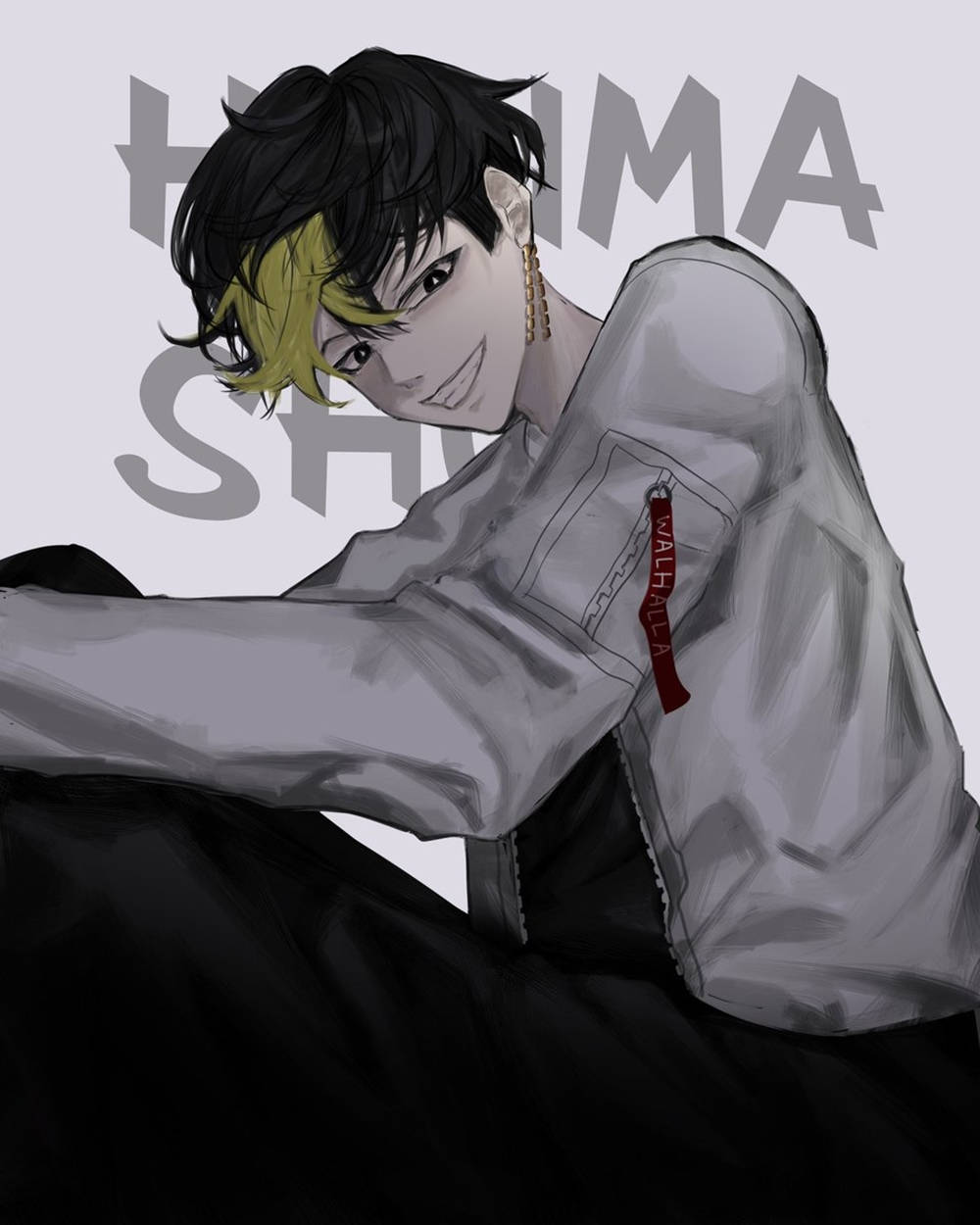 Shuji Hanma vakaa asento anime-kuvakaappaus Taustakuvat