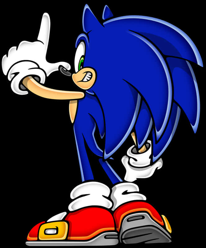 Siili Sonic osoittaa ylös Taustakuvat