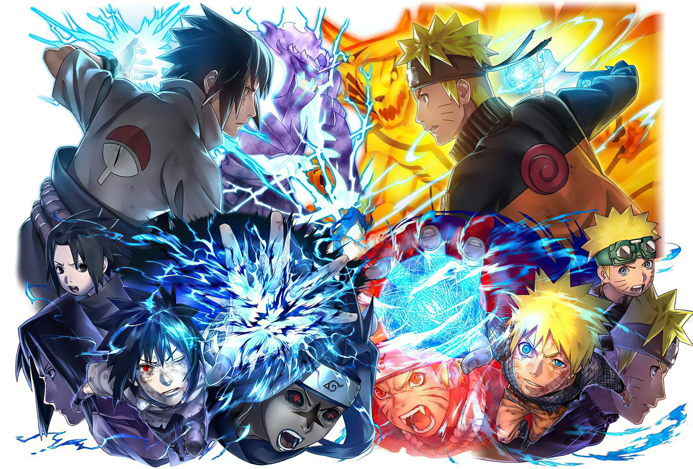 Siistein Naruto vastaan Sasuke Taustakuvat