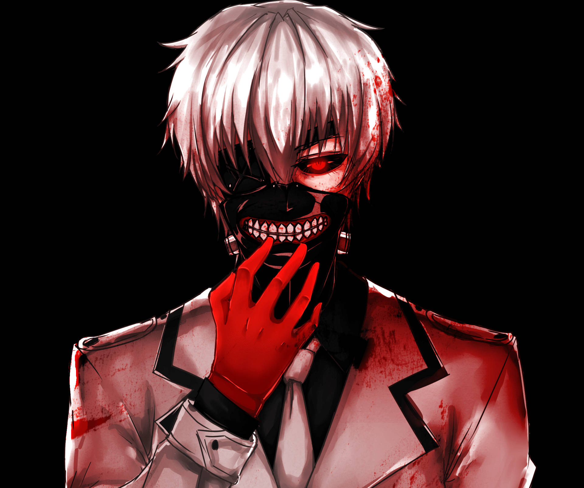 Siisti anime-profiilikuva Ken Kaneki verinen grafiikkataide Taustakuvat