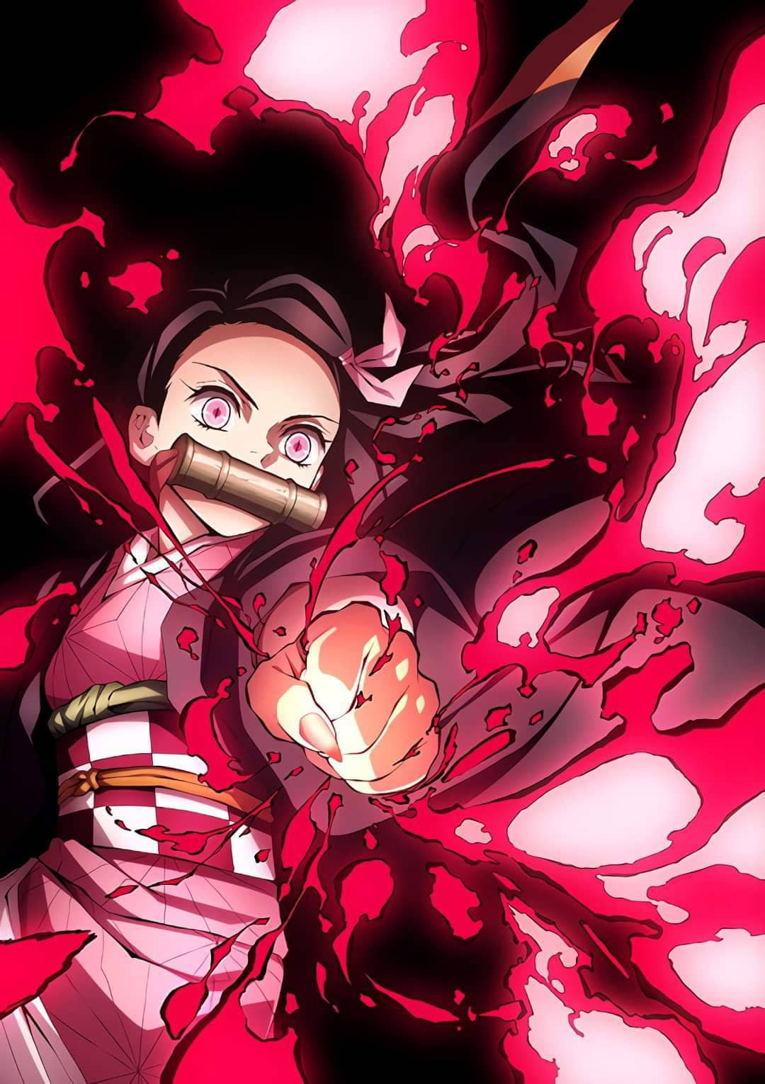 Siisti anime-tyttö PFP Nezuko Kamado Taustakuvat