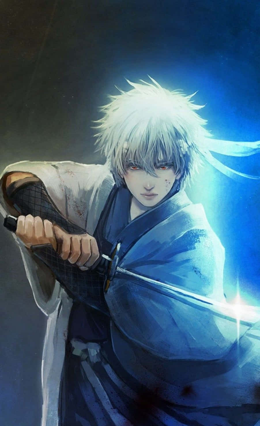 Siisti animehahmo Gin Tama Gintoki Taustakuvat