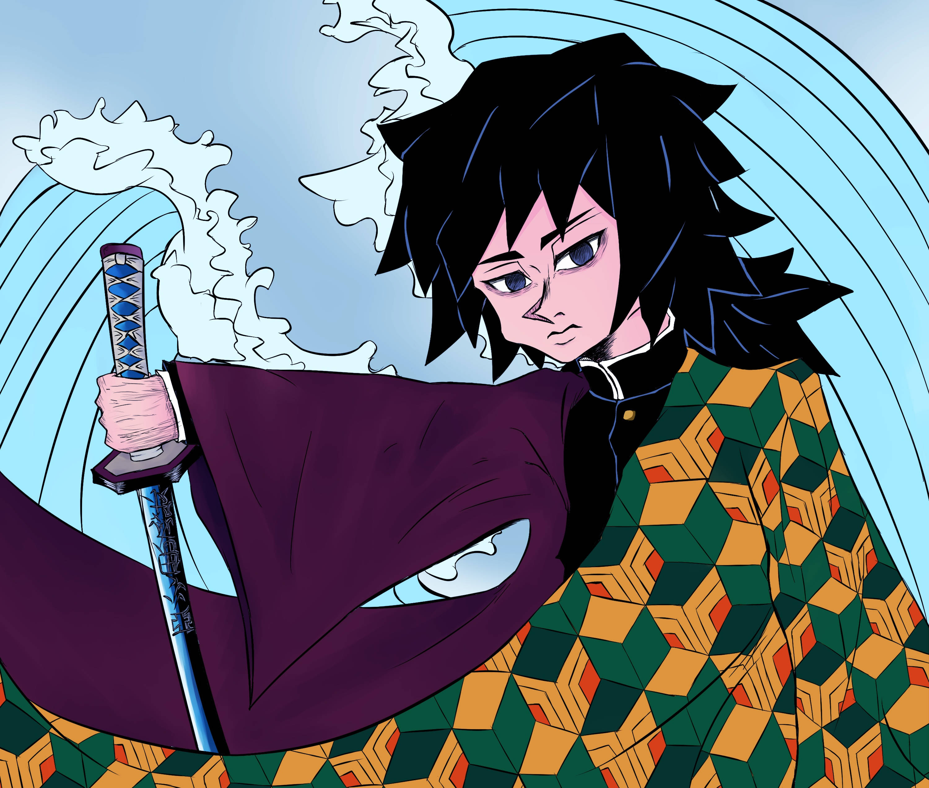 Siisti Demon Slayer -taide Taustakuvat
