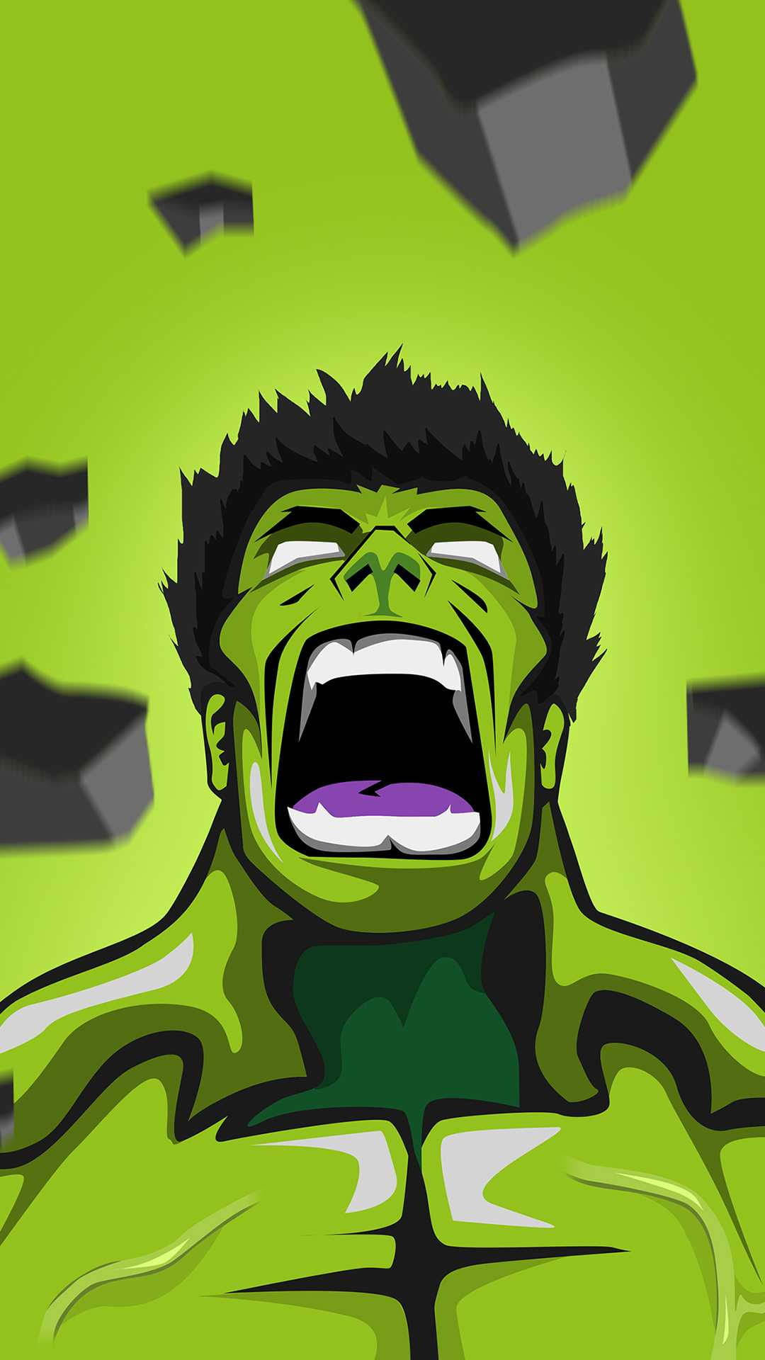 Siisti vihreä Incredible Hulk -fanitaide Taustakuvat