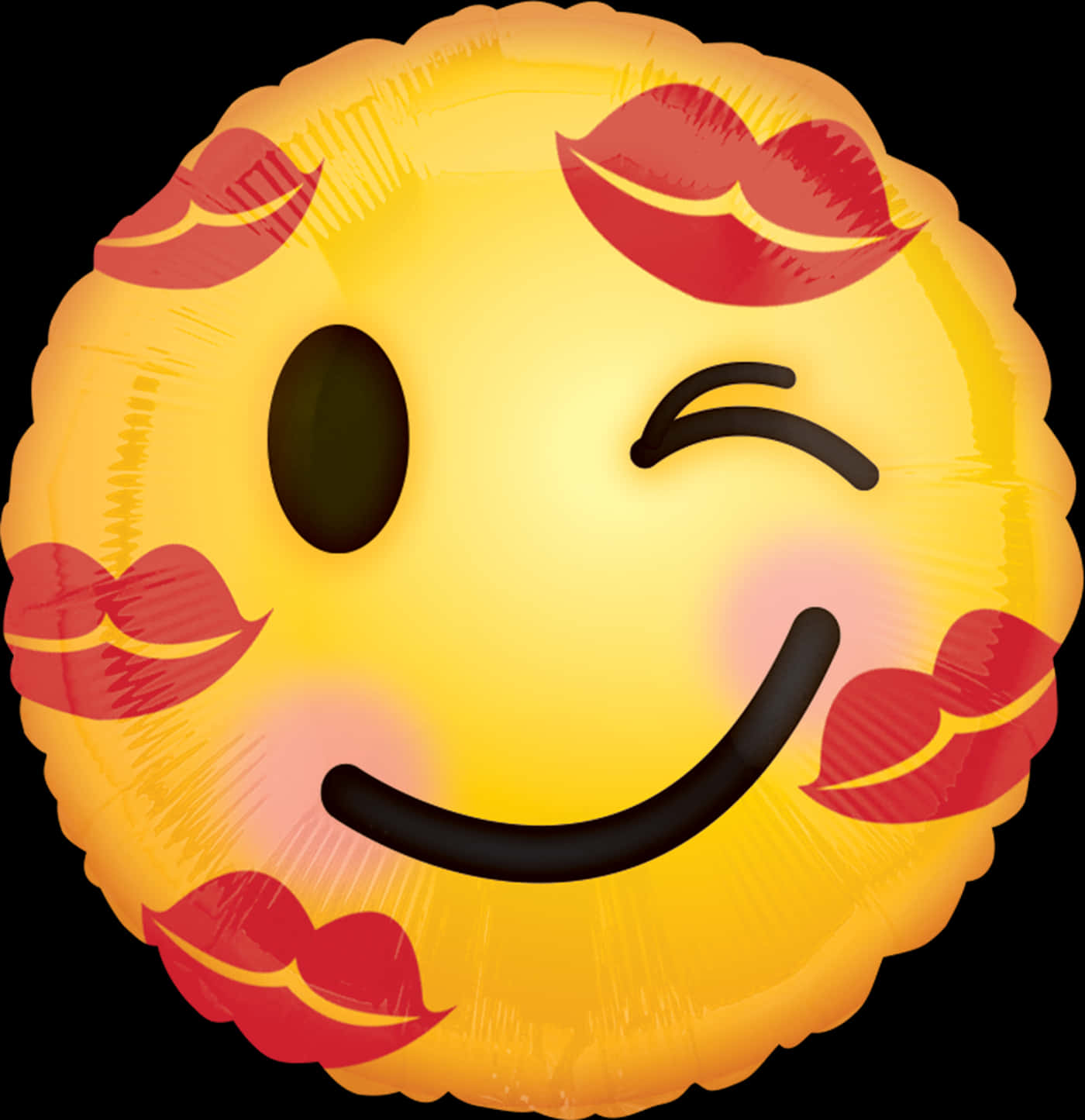 Silmää iskevä suudelmaemoji-ilmapallo Taustakuvat