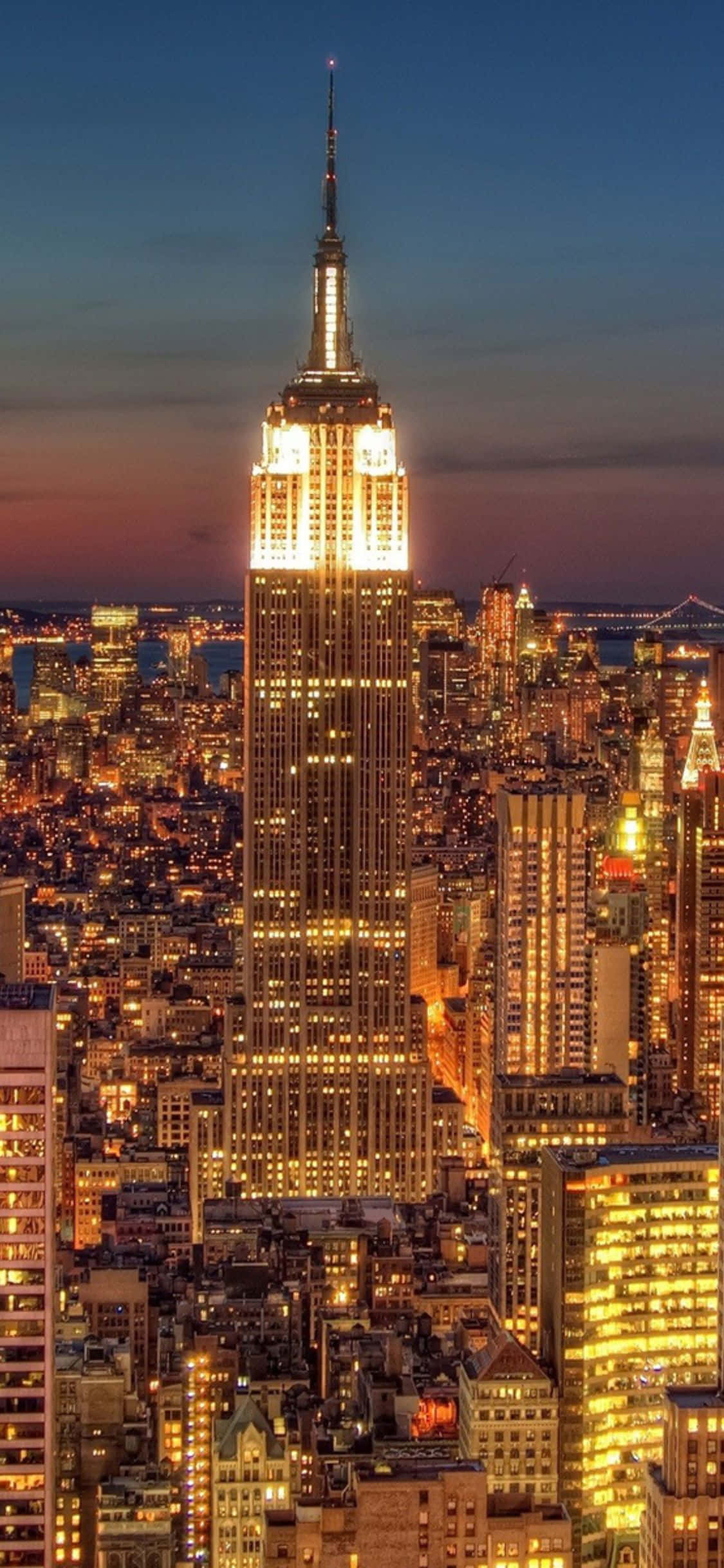 Silmäänpistävä näkymä Big Appleen – New Yorkiin Taustakuvat