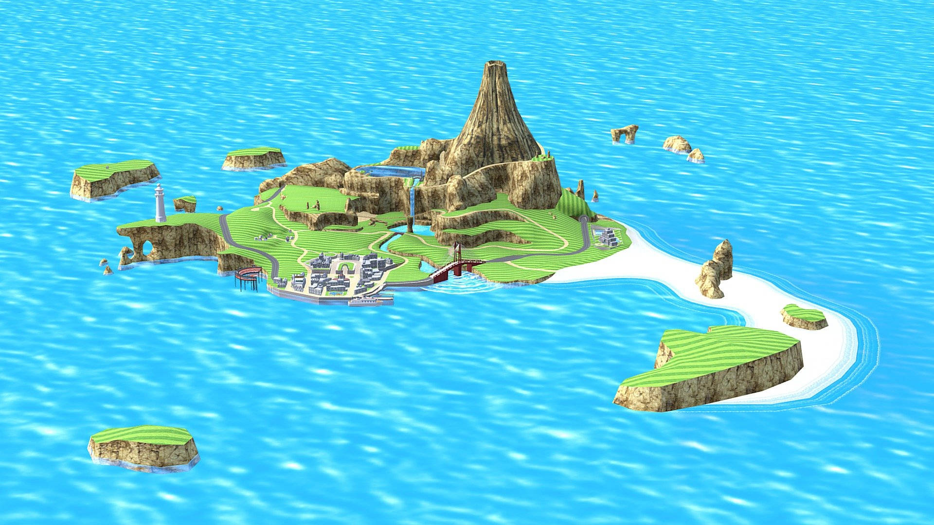 Silmäänpistävä Wuhu Island Wii Sports Resort Taustakuvat